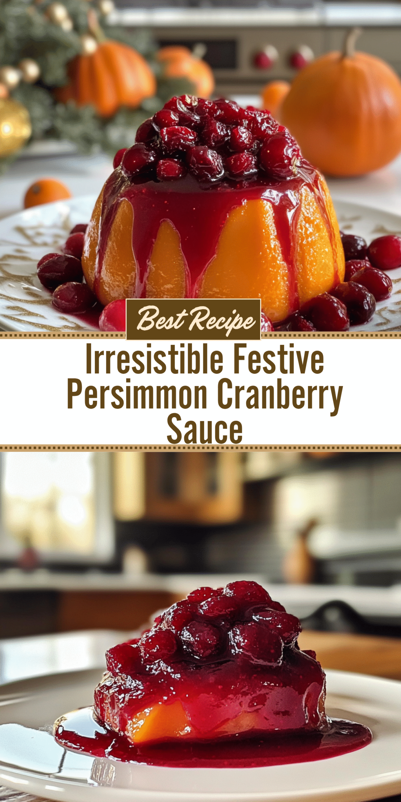 Irresistible Festive Persimmon Cranberry Sauce