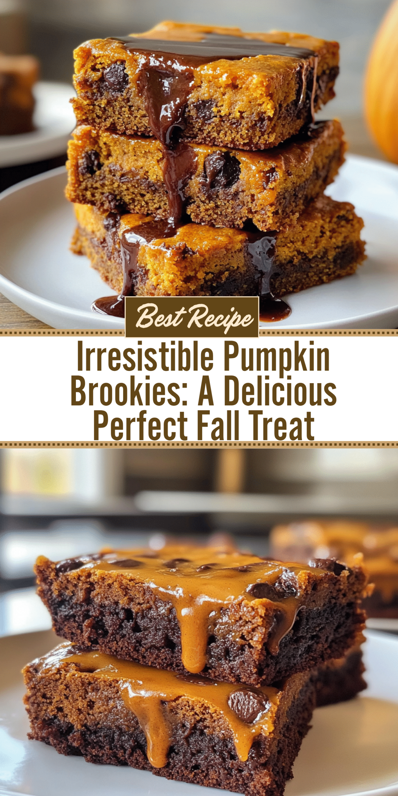 Irresistible Pumpkin Brookies: A Delicious Perfect Fall Treat