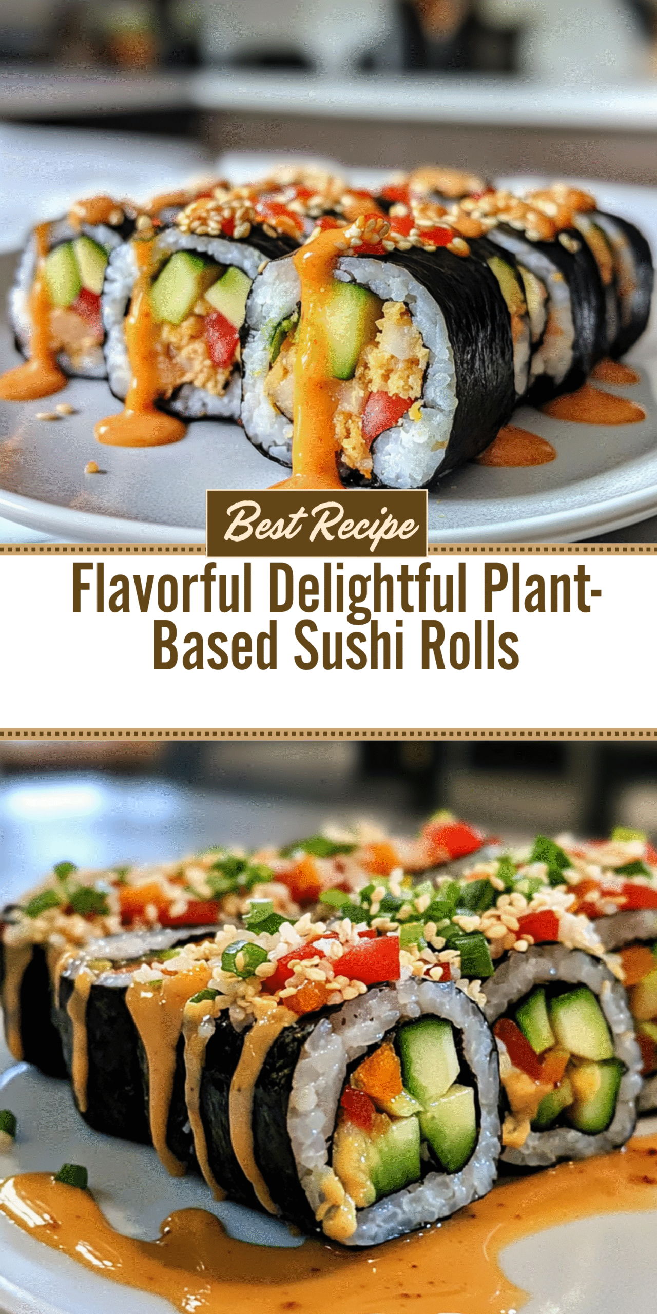 Flavorful Delightful Plant-Based Sushi Rolls