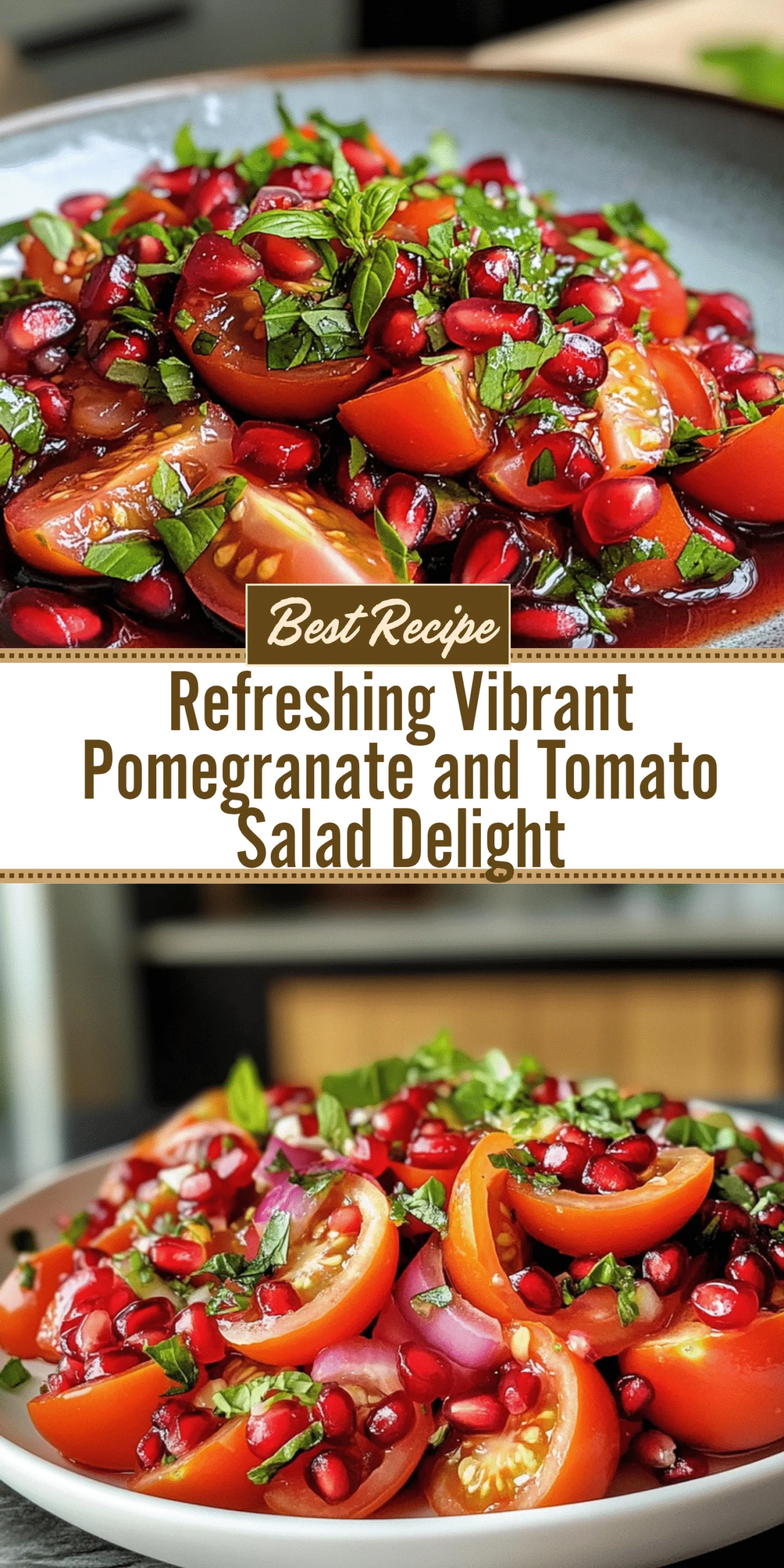 Refreshing Vibrant Pomegranate and Tomato Salad Delight