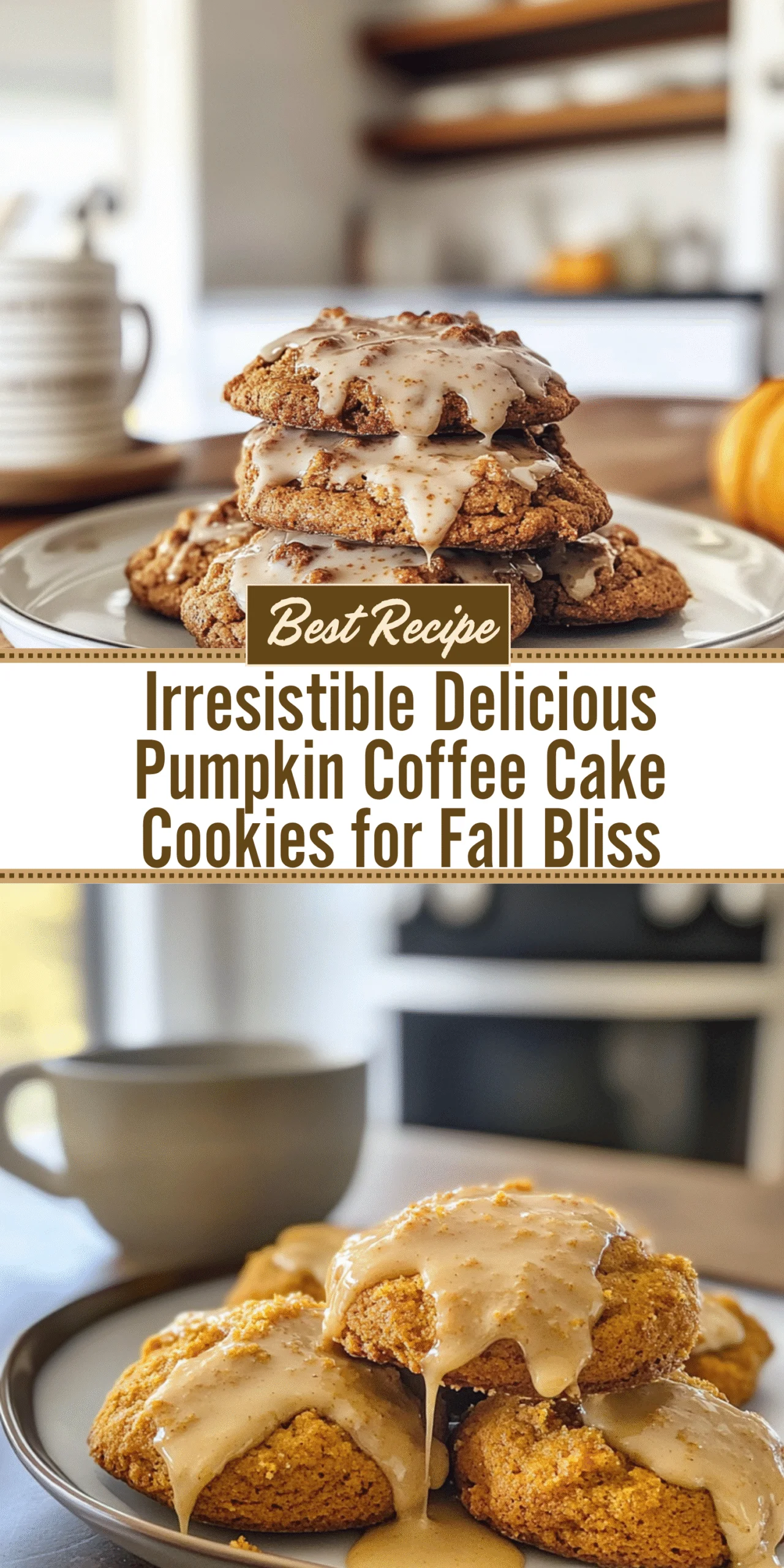 Irresistible Delicious Pumpkin Coffee Cake Cookies for Fall Bliss