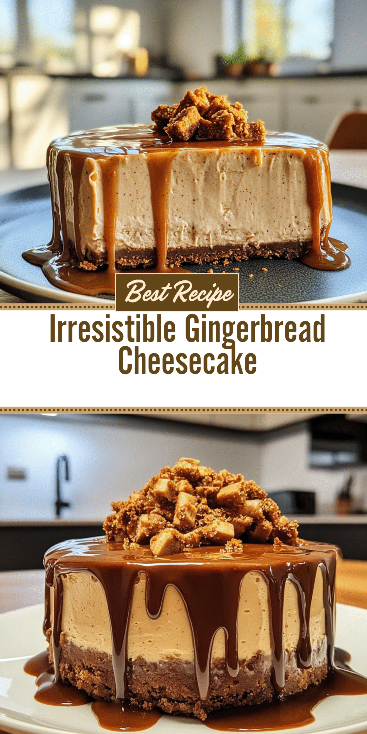 Irresistible Gingerbread Cheesecake