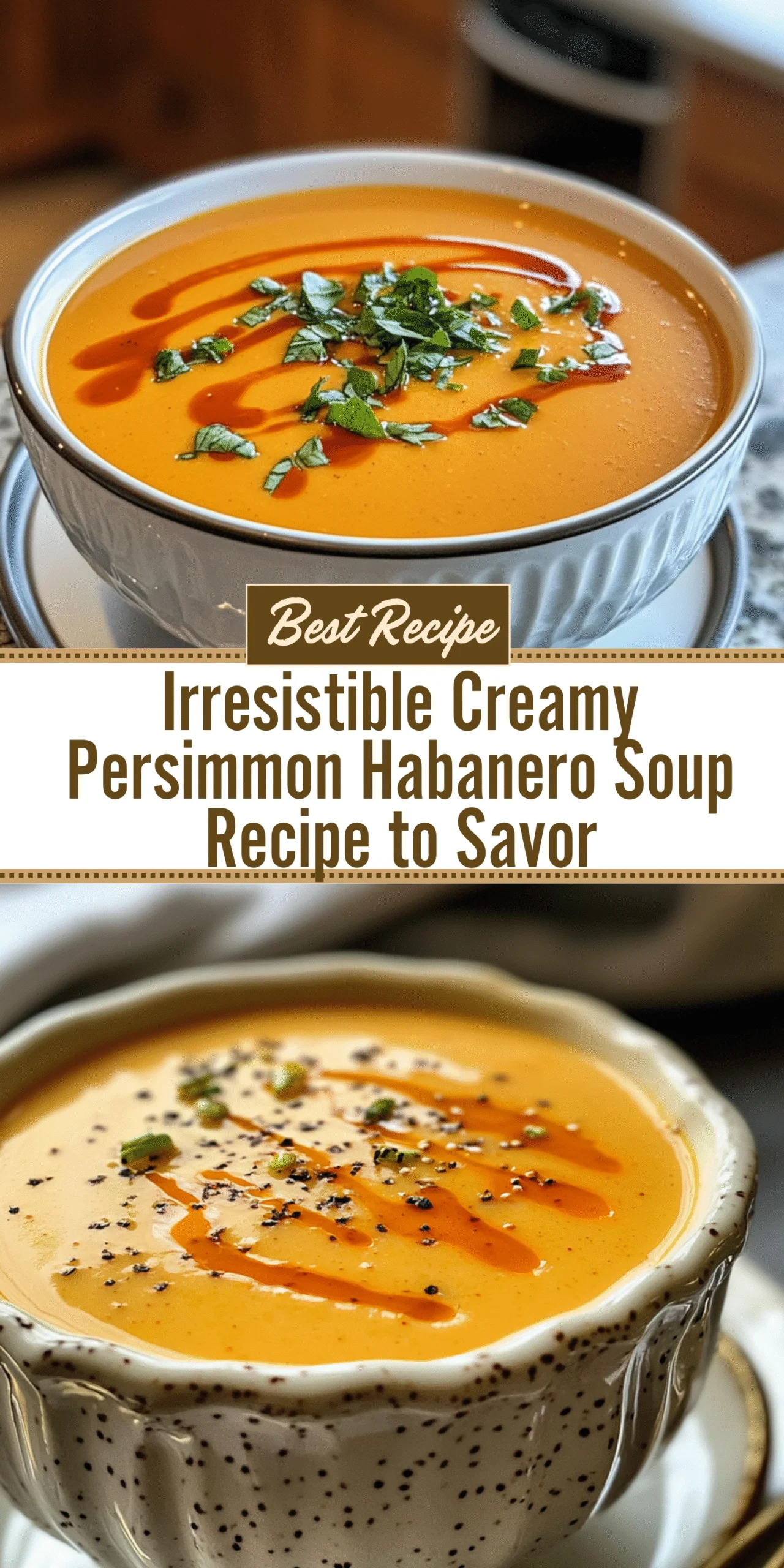Irresistible Creamy Persimmon Habanero Soup Recipe to Savor