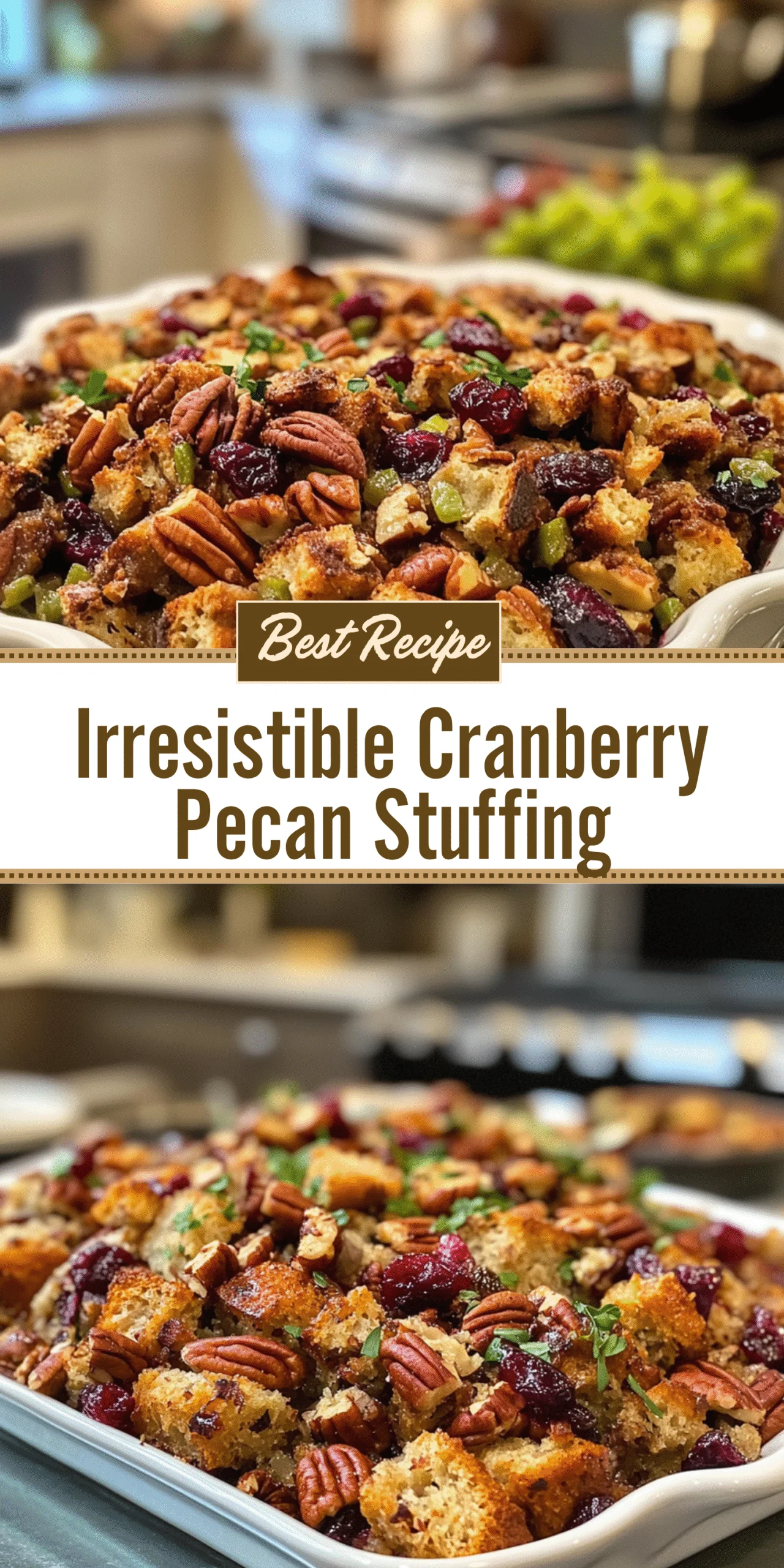 Irresistible Cranberry Pecan Stuffing