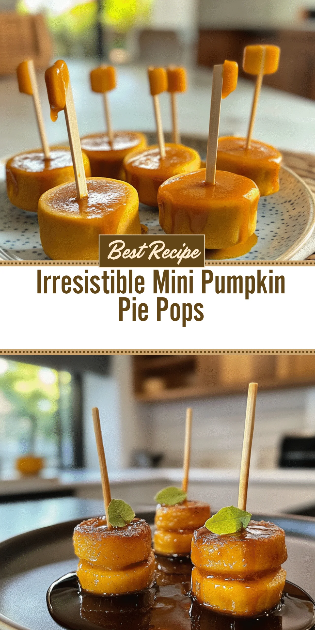 Irresistible Mini Pumpkin Pie Pops