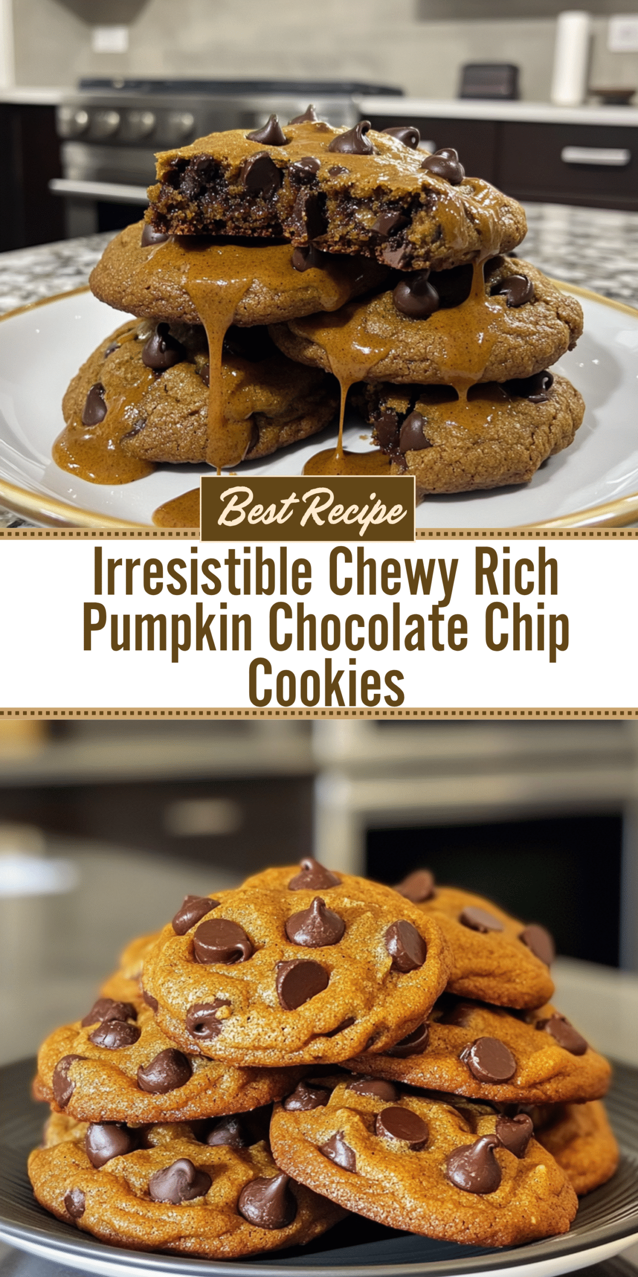 Irresistible Chewy Rich Pumpkin Chocolate Chip Cookies