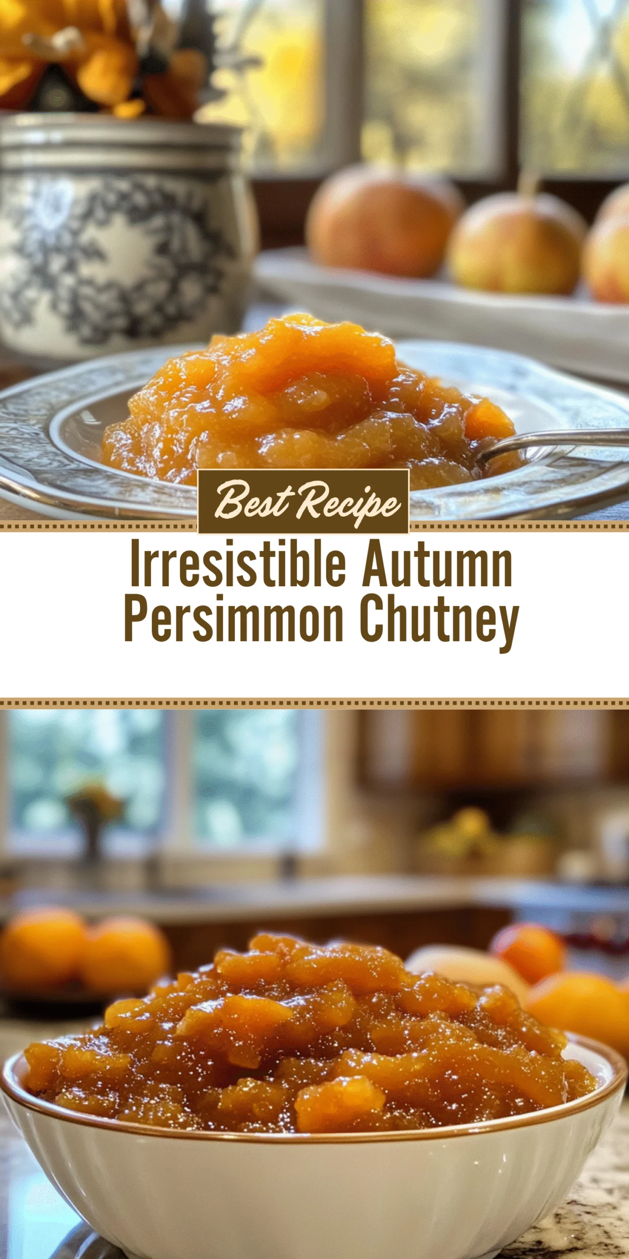 Irresistible Autumn Persimmon Chutney