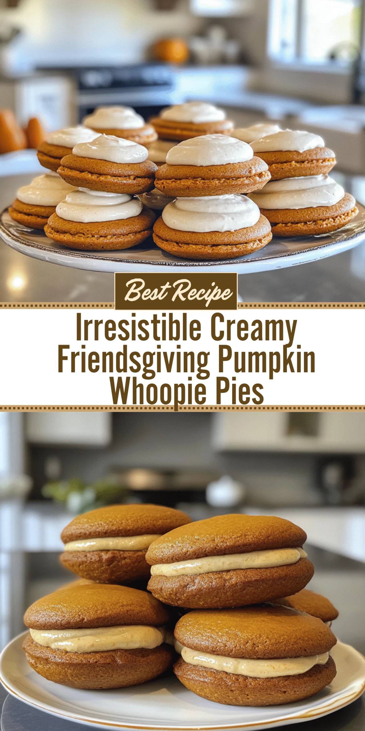 Irresistible Creamy Friendsgiving Pumpkin Whoopie Pies