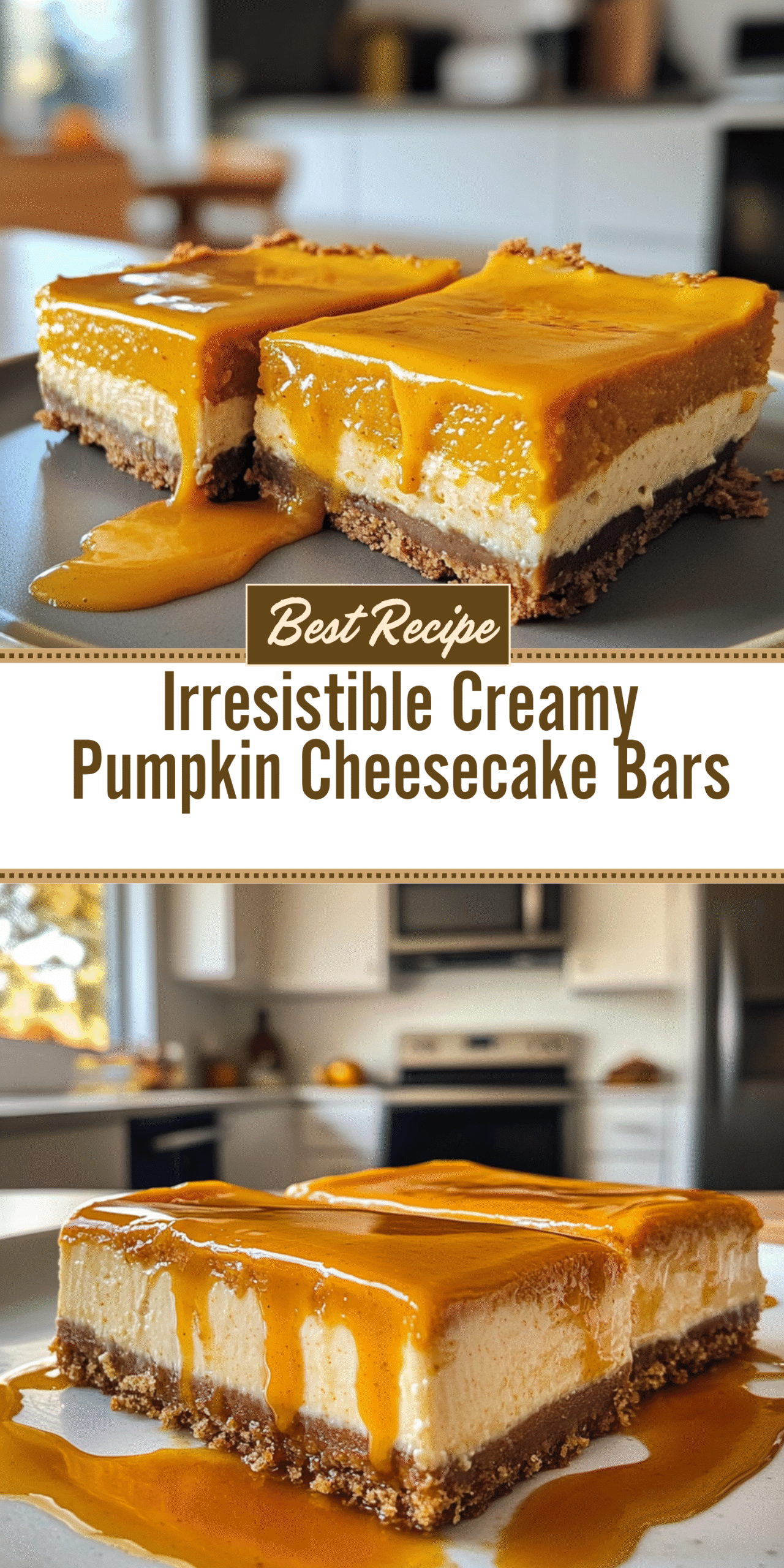 Irresistible Creamy Pumpkin Cheesecake Bars