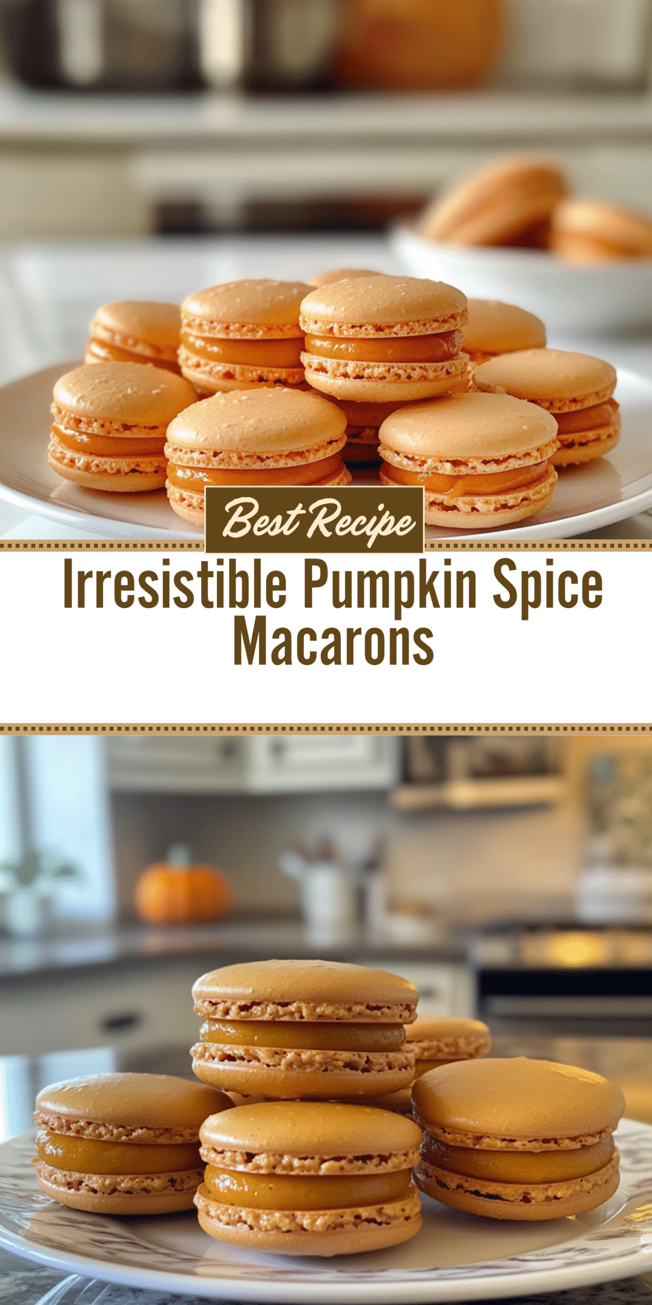 Irresistible Pumpkin Spice Macarons