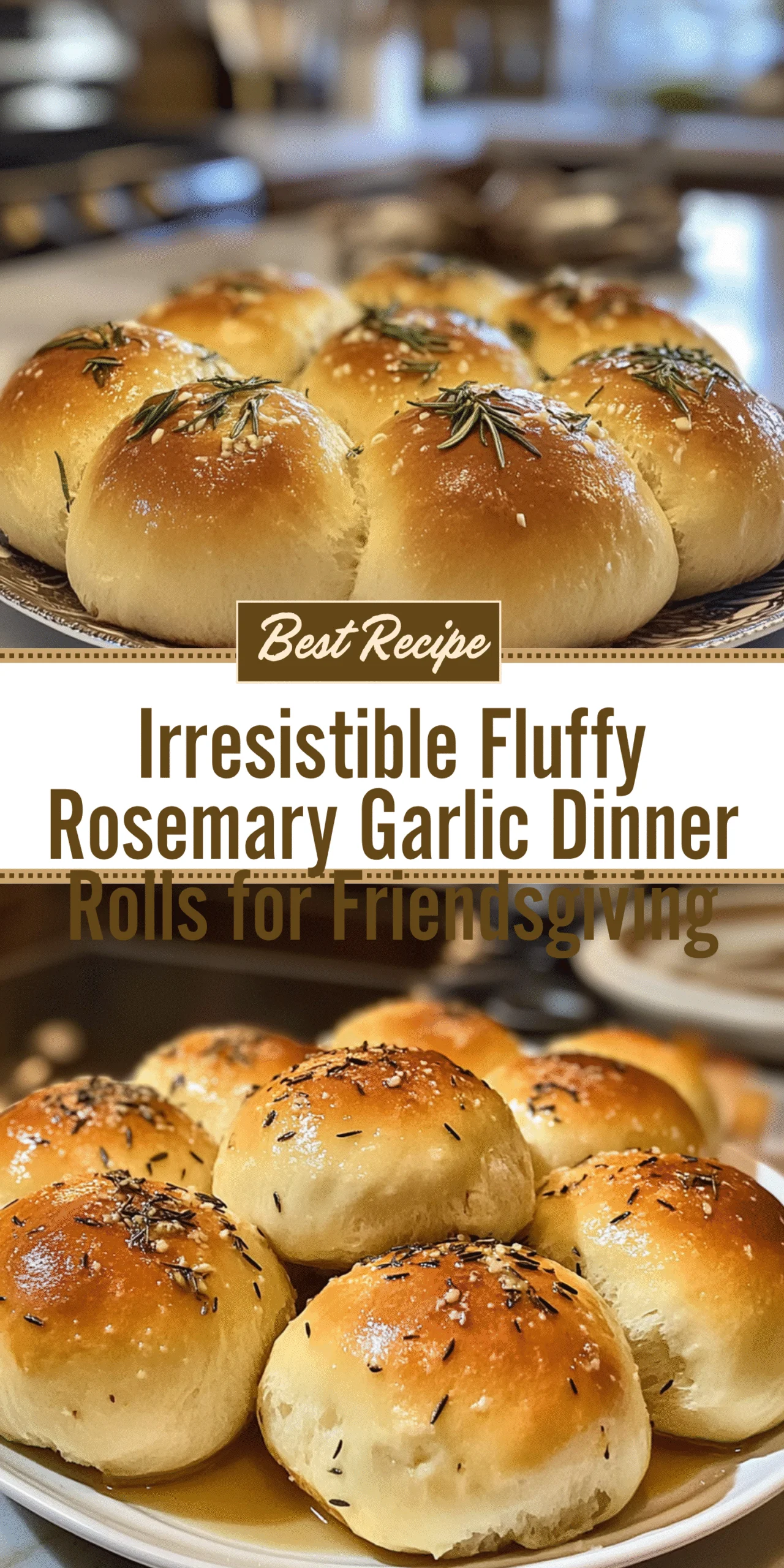 Irresistible Fluffy Rosemary Garlic Dinner Rolls for Friendsgiving