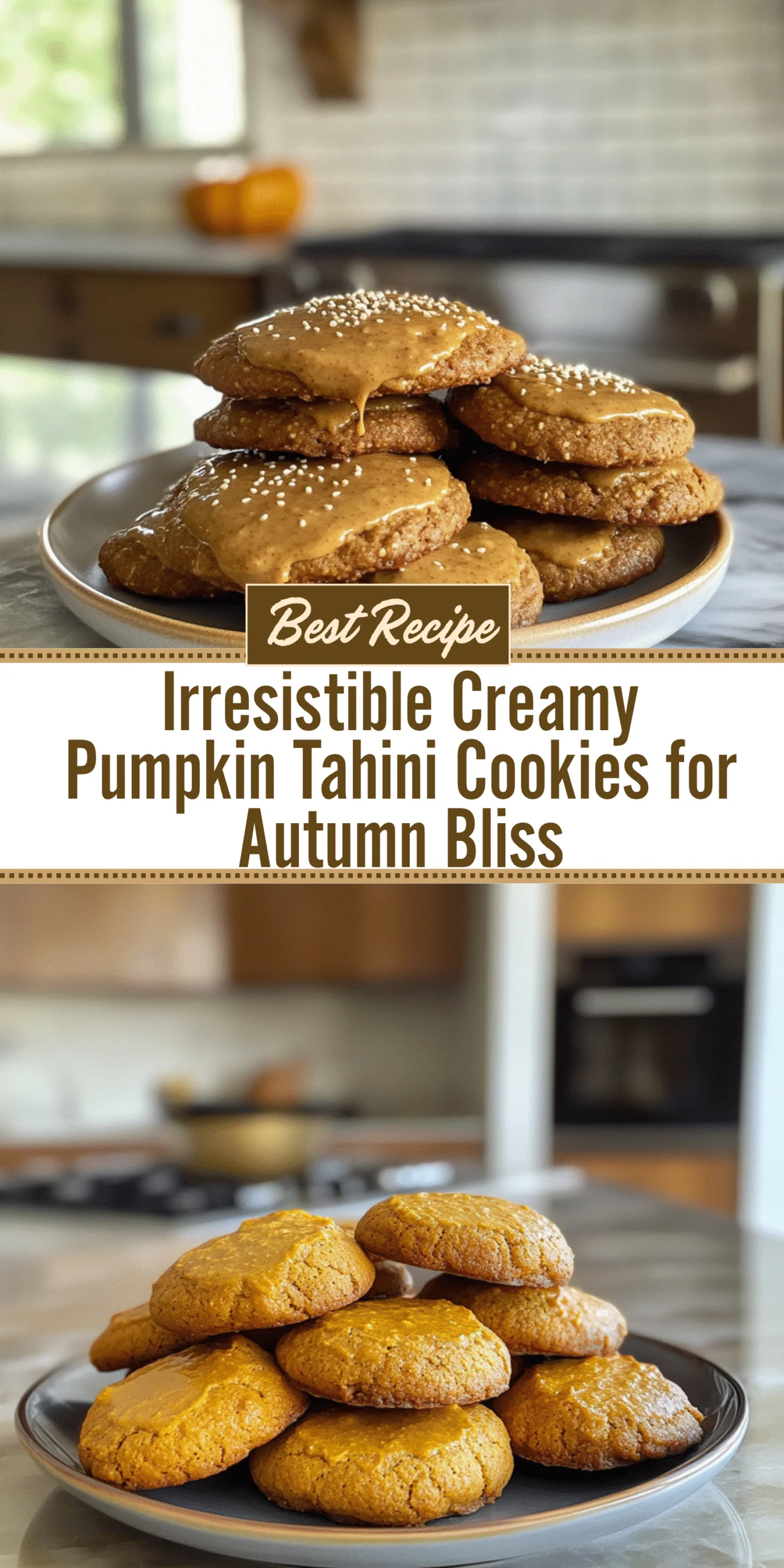 Irresistible Creamy Pumpkin Tahini Cookies for Autumn Bliss