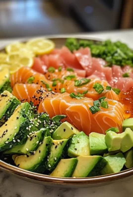Zesty Spicy Wasabi Sashimi Salad