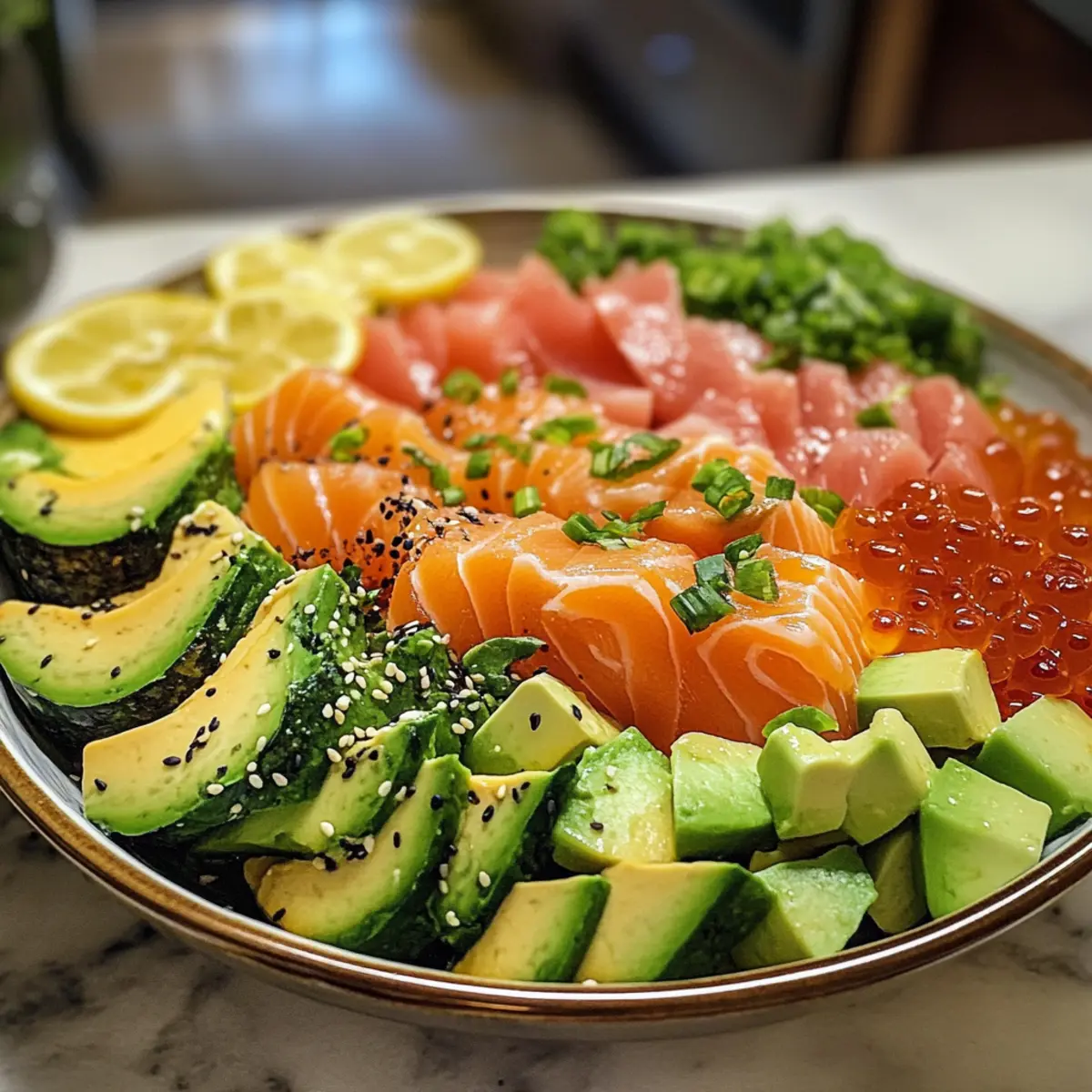 Zesty Spicy Wasabi Sashimi Salad