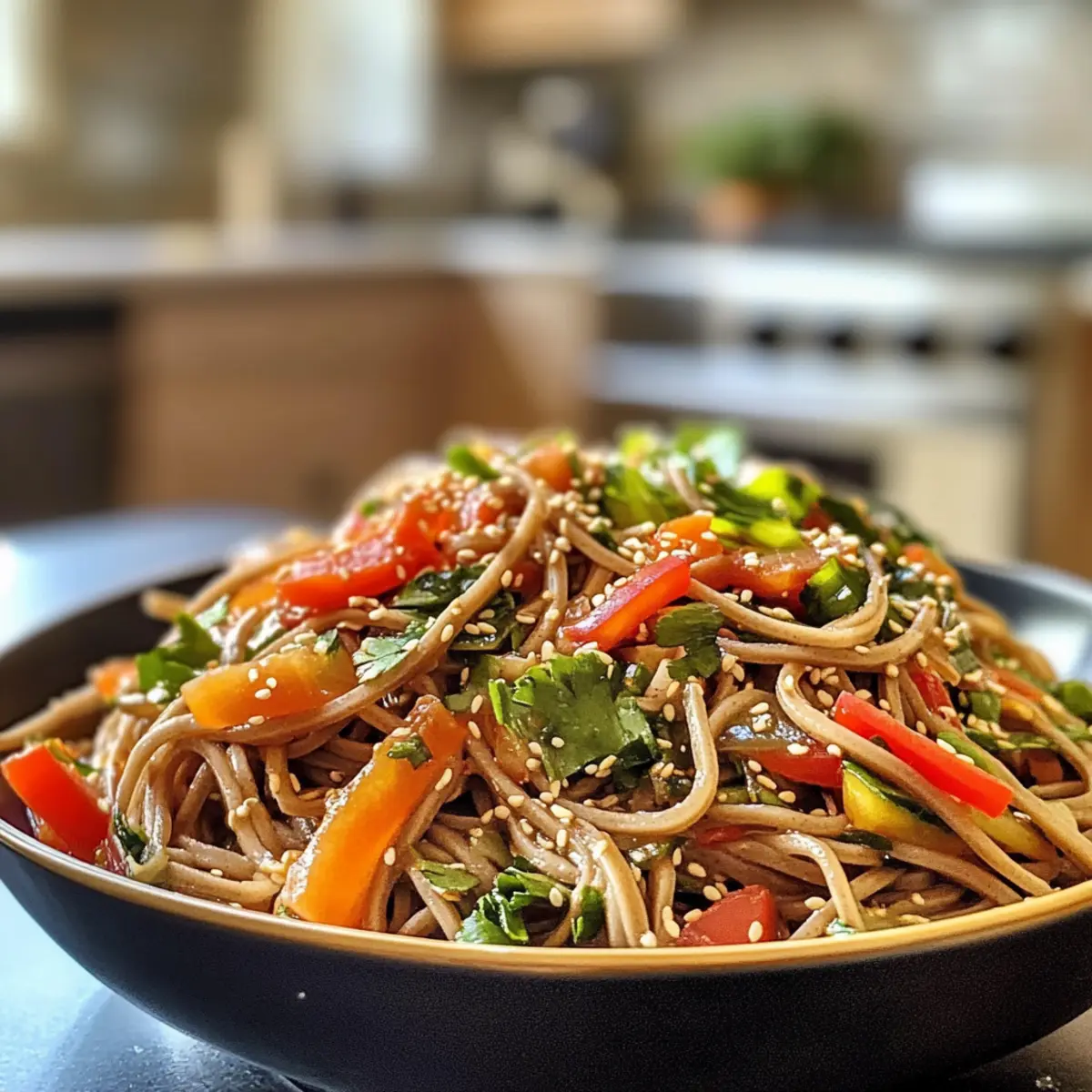 Irresistible Sesame Soba Noodle Salad