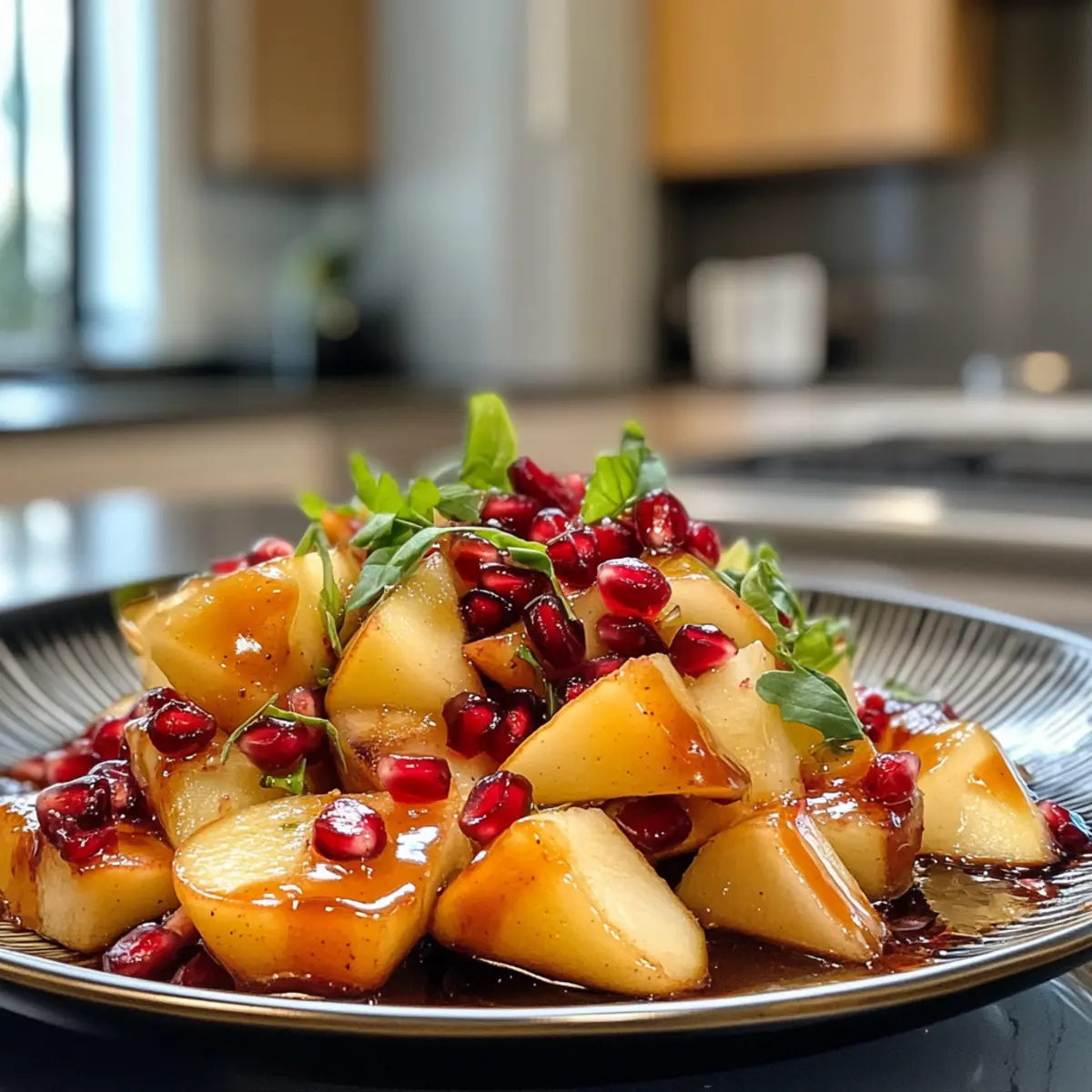 Irresistible Fresh Pomegranate and Pear Salad