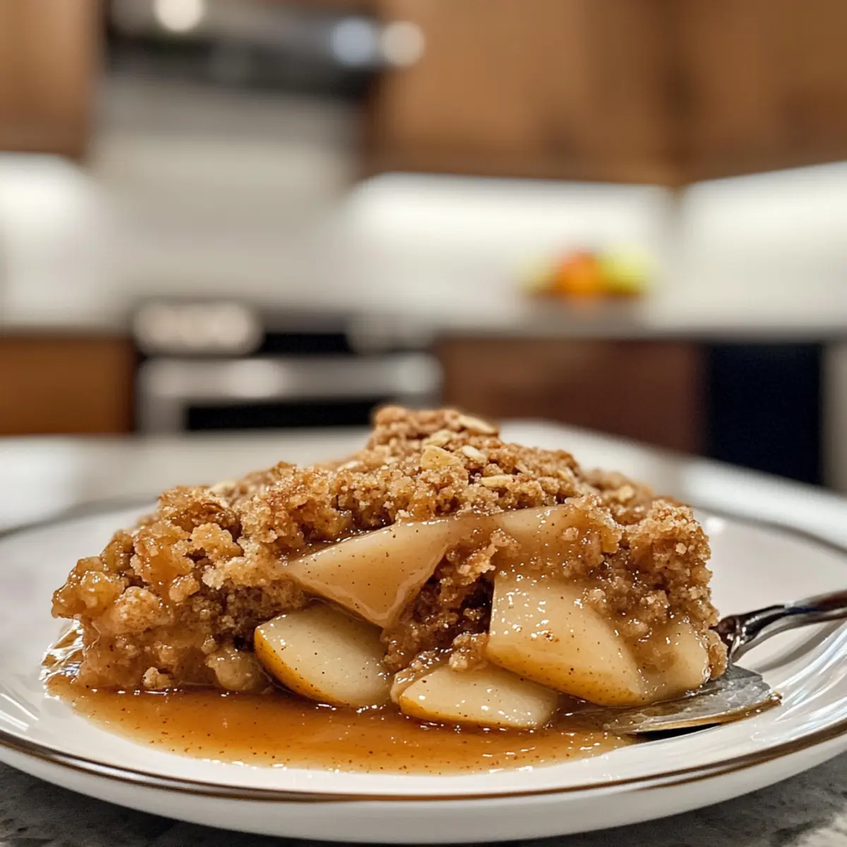 Irresistible Spiced Pear Crisp
