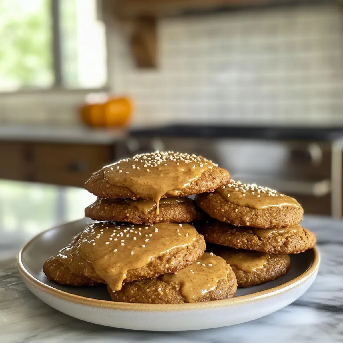 Irresistible Creamy Pumpkin Tahini Cookies for Autumn Bliss