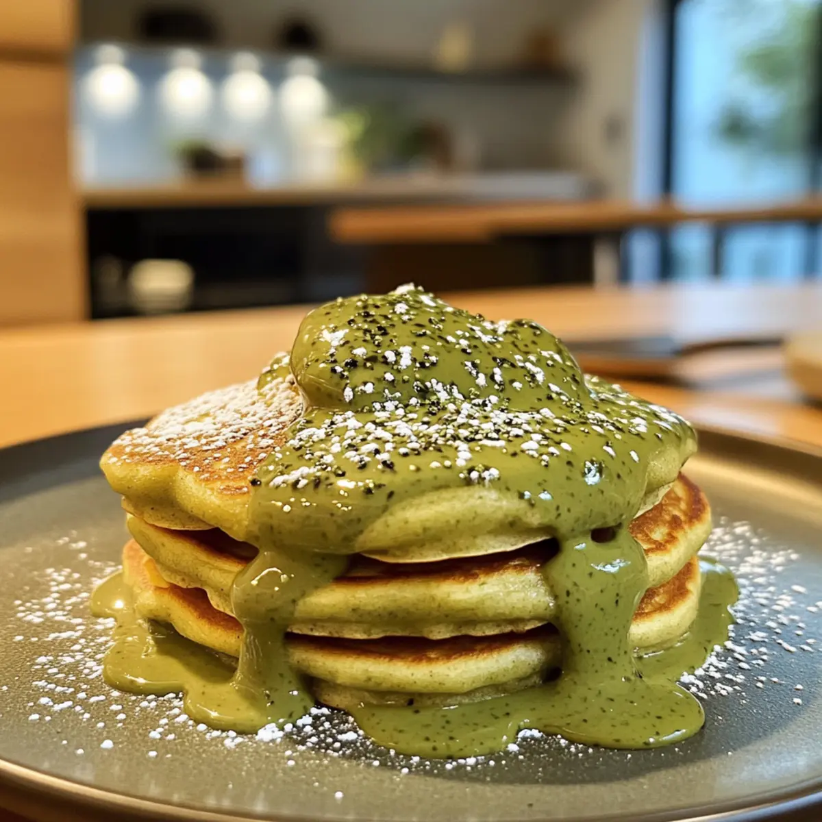 Fluffy Matcha-Inspired Pancakes: A Delightful Japanese Food Delight