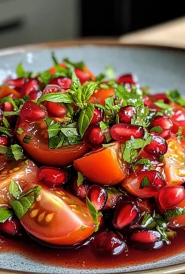Refreshing Vibrant Pomegranate and Tomato Salad Delight