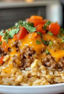 Savory Instant Pot Cheesy Taco Ground Beef and Rice Recipe