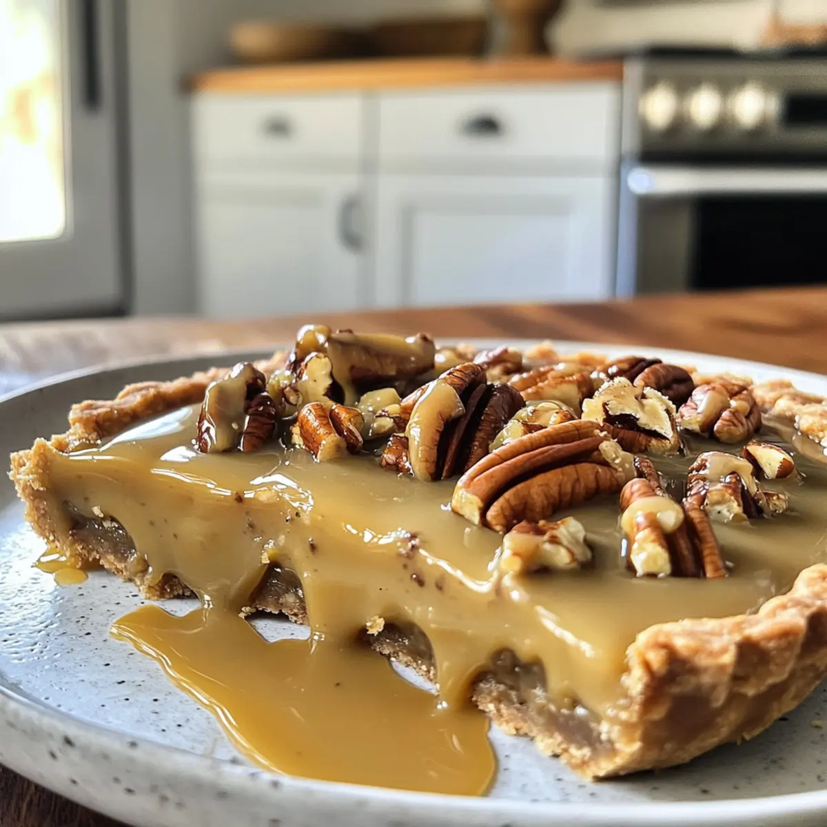 Irresistible Decadent Butterscotch Pecan Tart
