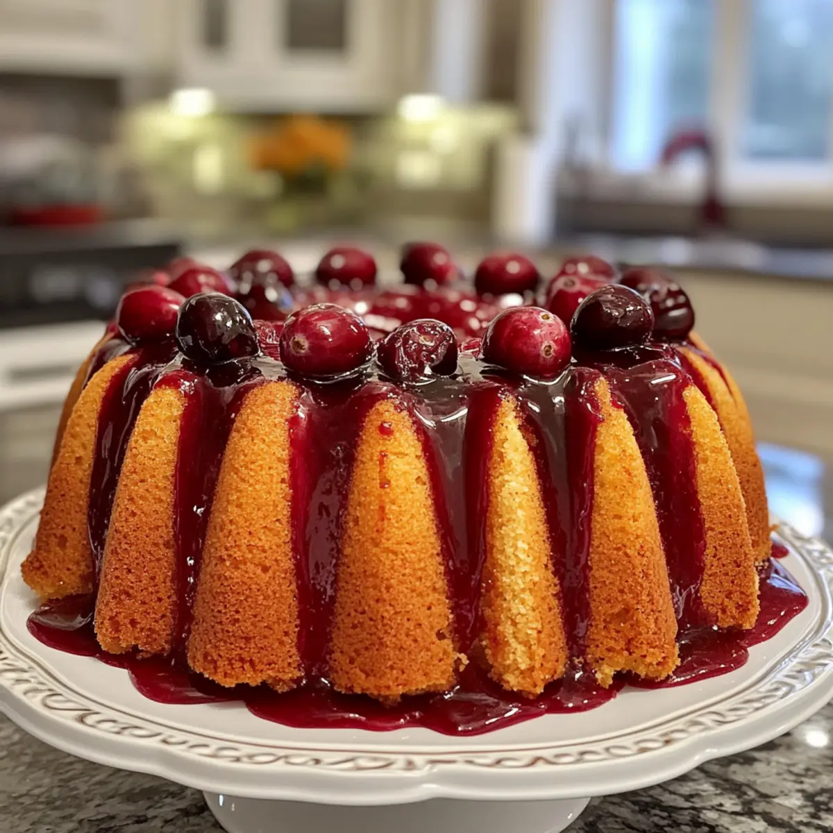 Irresistible Cranberry Orange Pound Cake