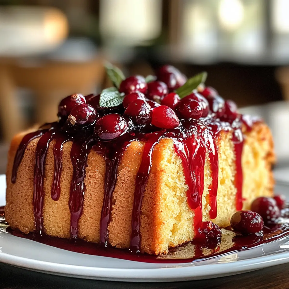 Irresistible Cranberry Orange Pound Cake