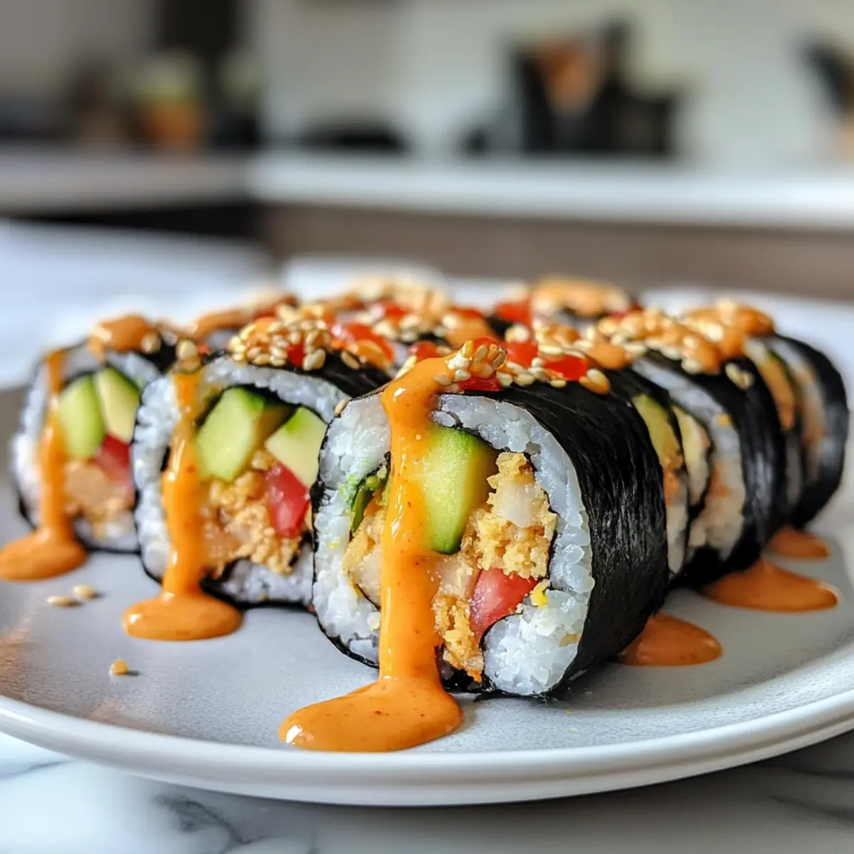 Flavorful Delightful Plant-Based Sushi Rolls