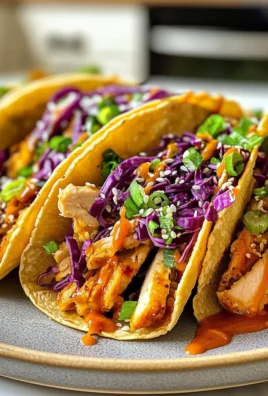 Irresistible Savory Japanese Street Food Tacos with Teriyaki Chicken