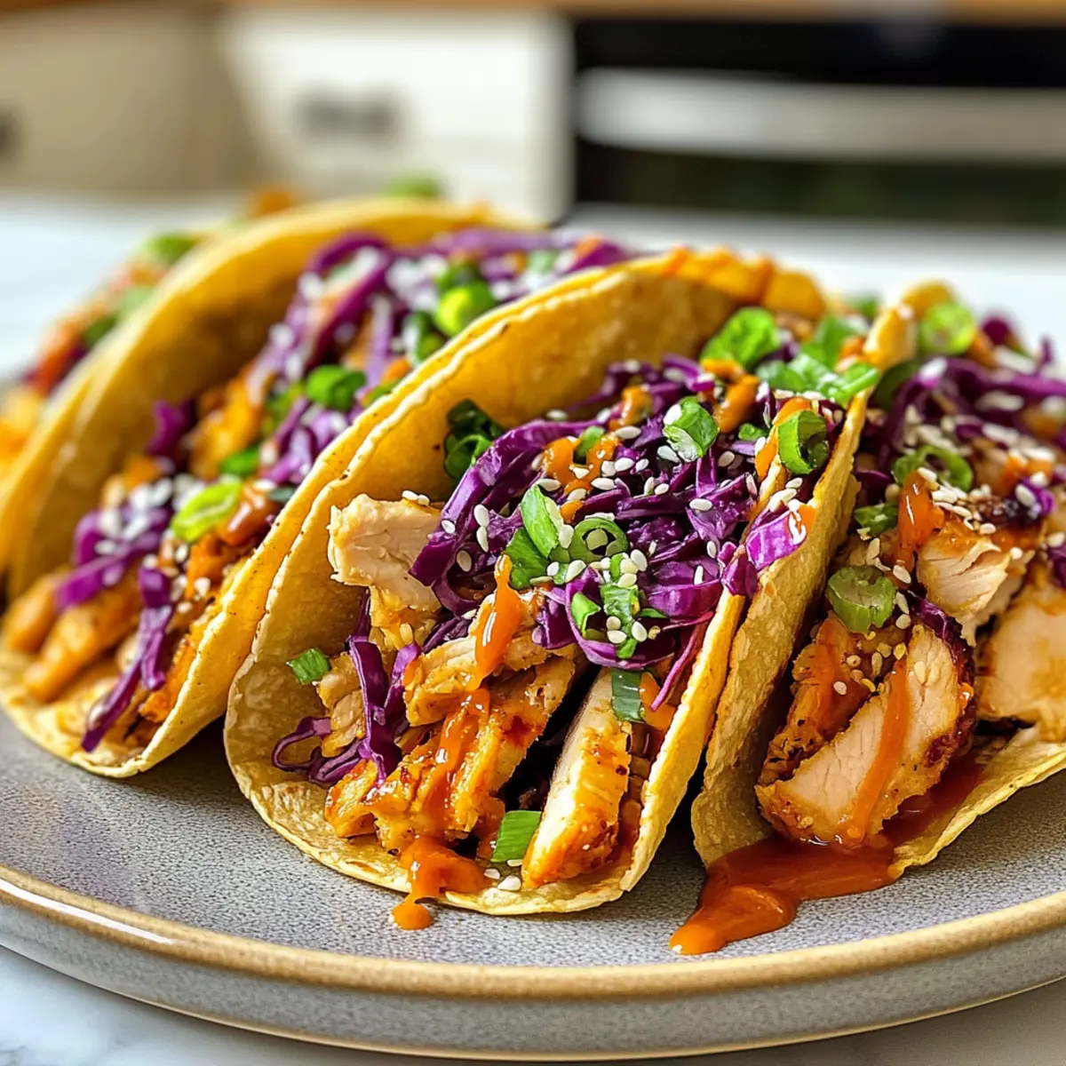 Irresistible Savory Japanese Street Food Tacos with Teriyaki Chicken