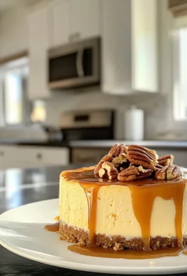 Indulge in Decadent Caramel Pecan Cheesecake