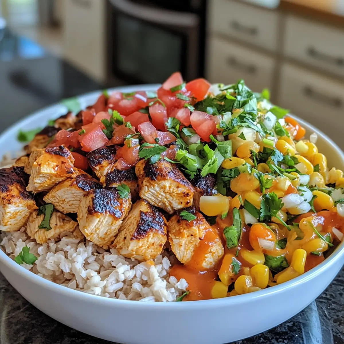Savory Flavorful Instant Pot Chicken Burrito Bowls
