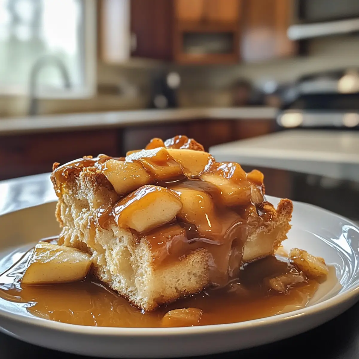 Irresistible Caramel Apple Bread Pudding