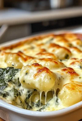 Irresistible Creamy Spinach Recipe for Gnocchi Bake with Mozzarella