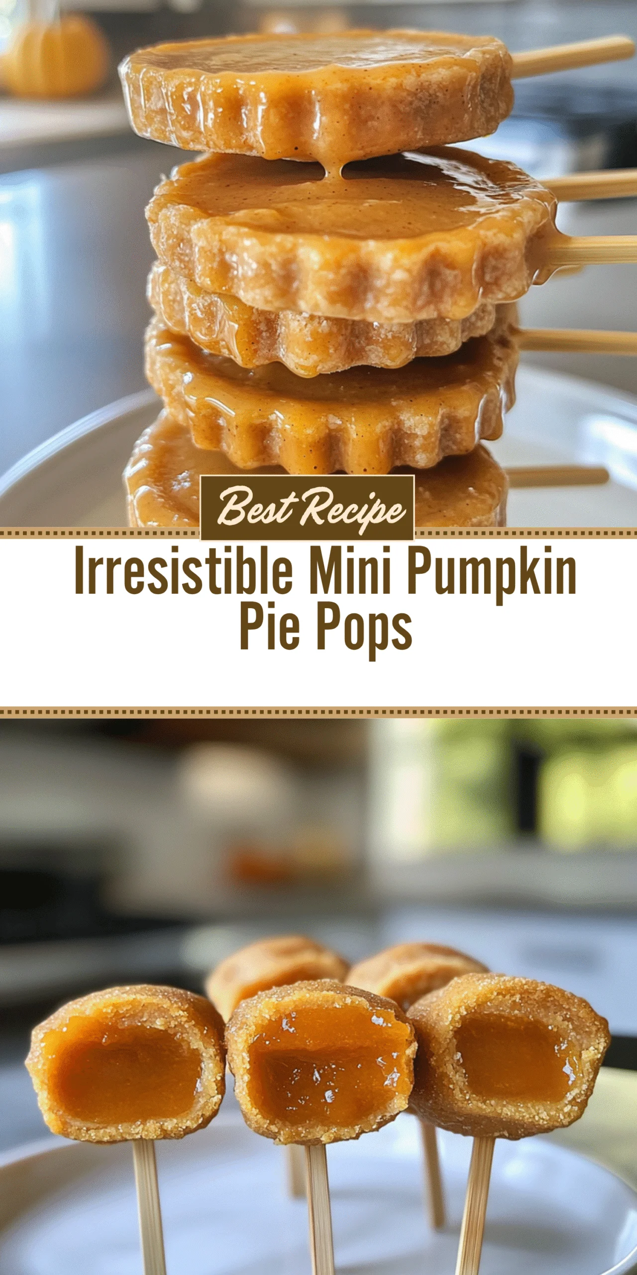 Irresistible Mini Pumpkin Pie Pops