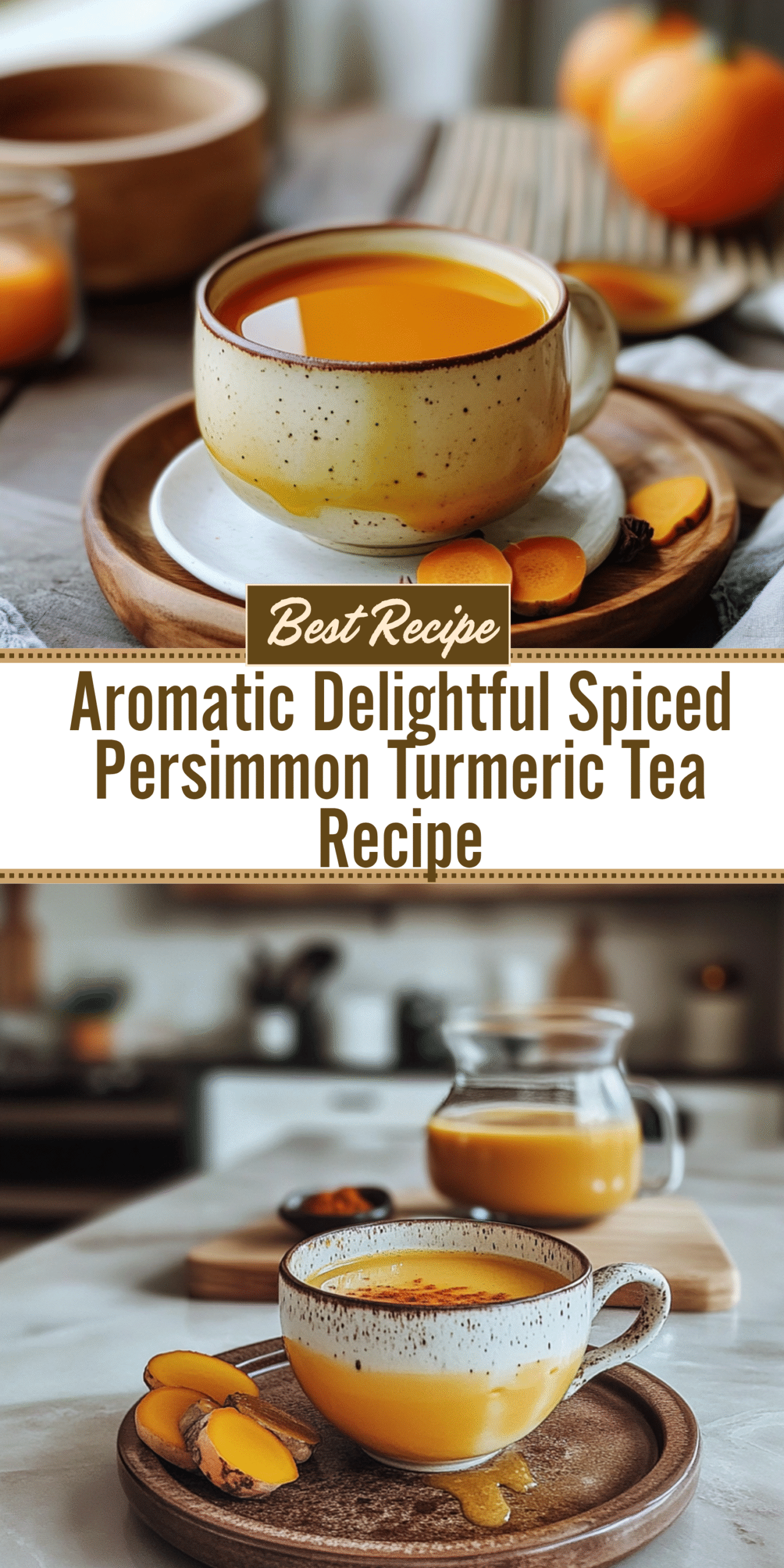 Aromatic Delightful Spiced Persimmon Turmeric Tea Recipe