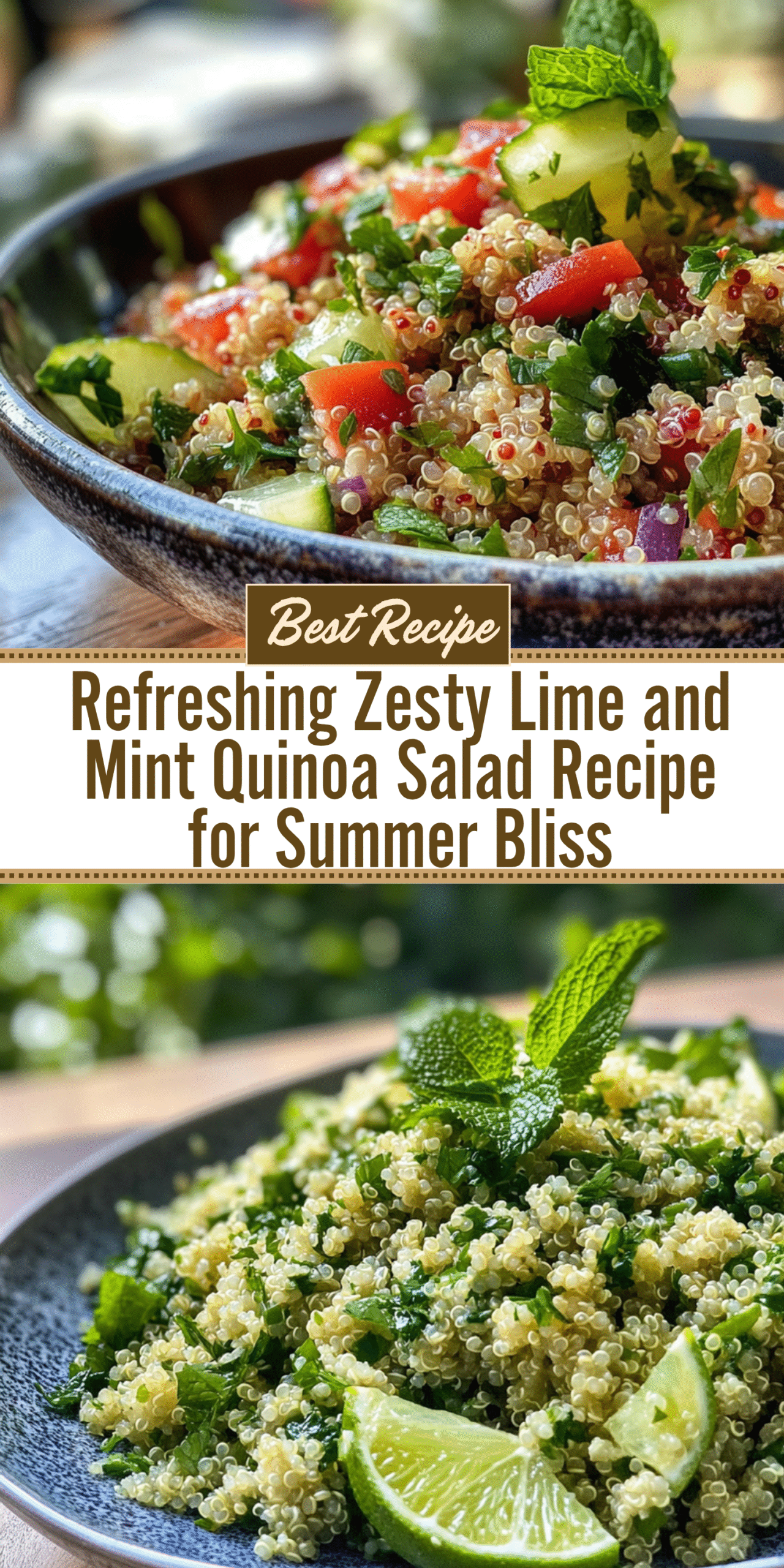 Refreshing Zesty Lime and Mint Quinoa Salad Recipe for Summer Bliss
