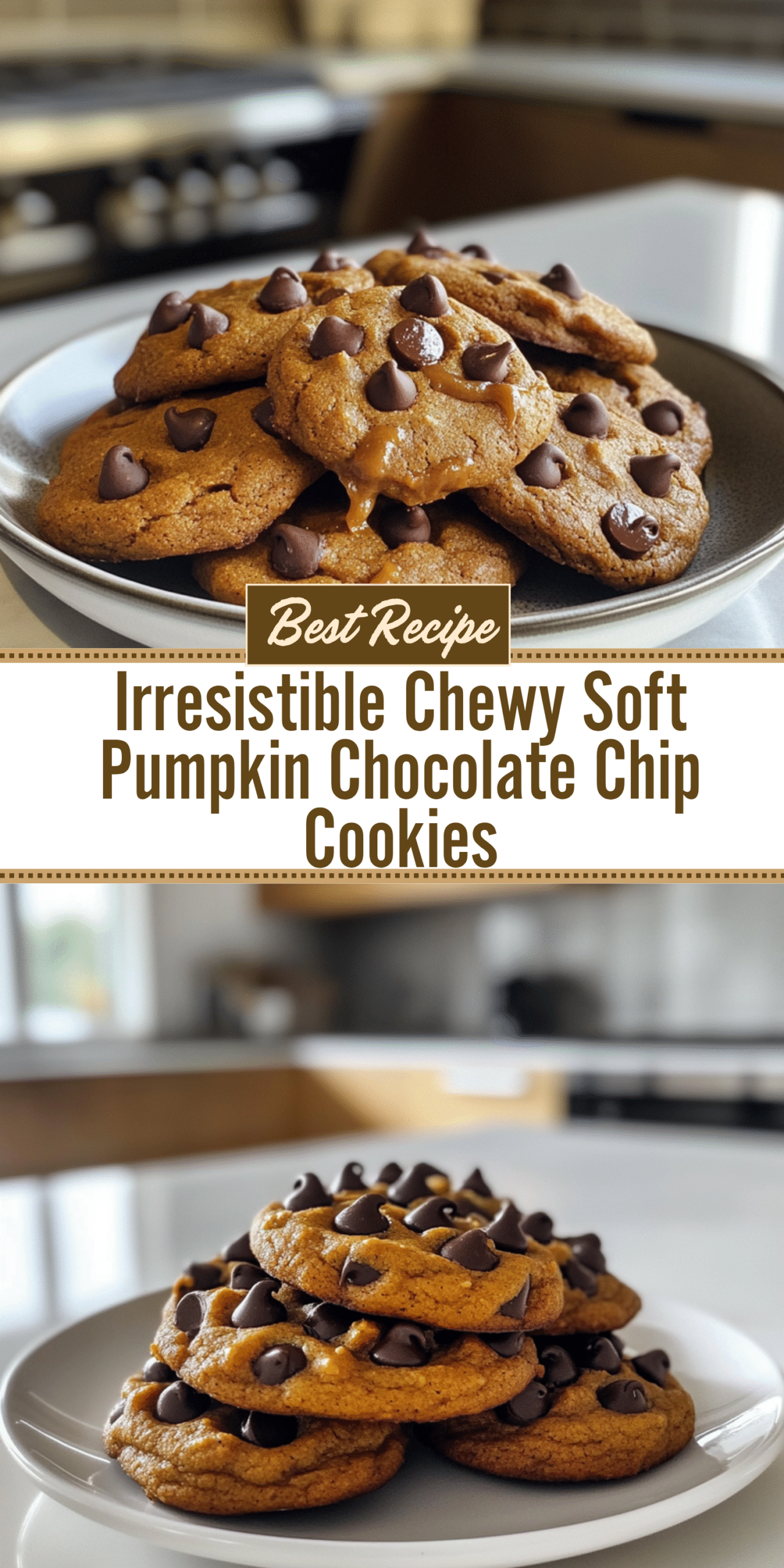 Irresistible Chewy Soft Pumpkin Chocolate Chip Cookies