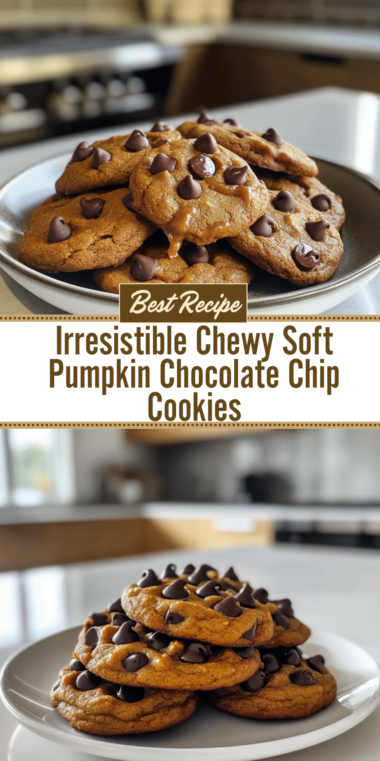 Irresistible Chewy Soft Pumpkin Chocolate Chip Cookies