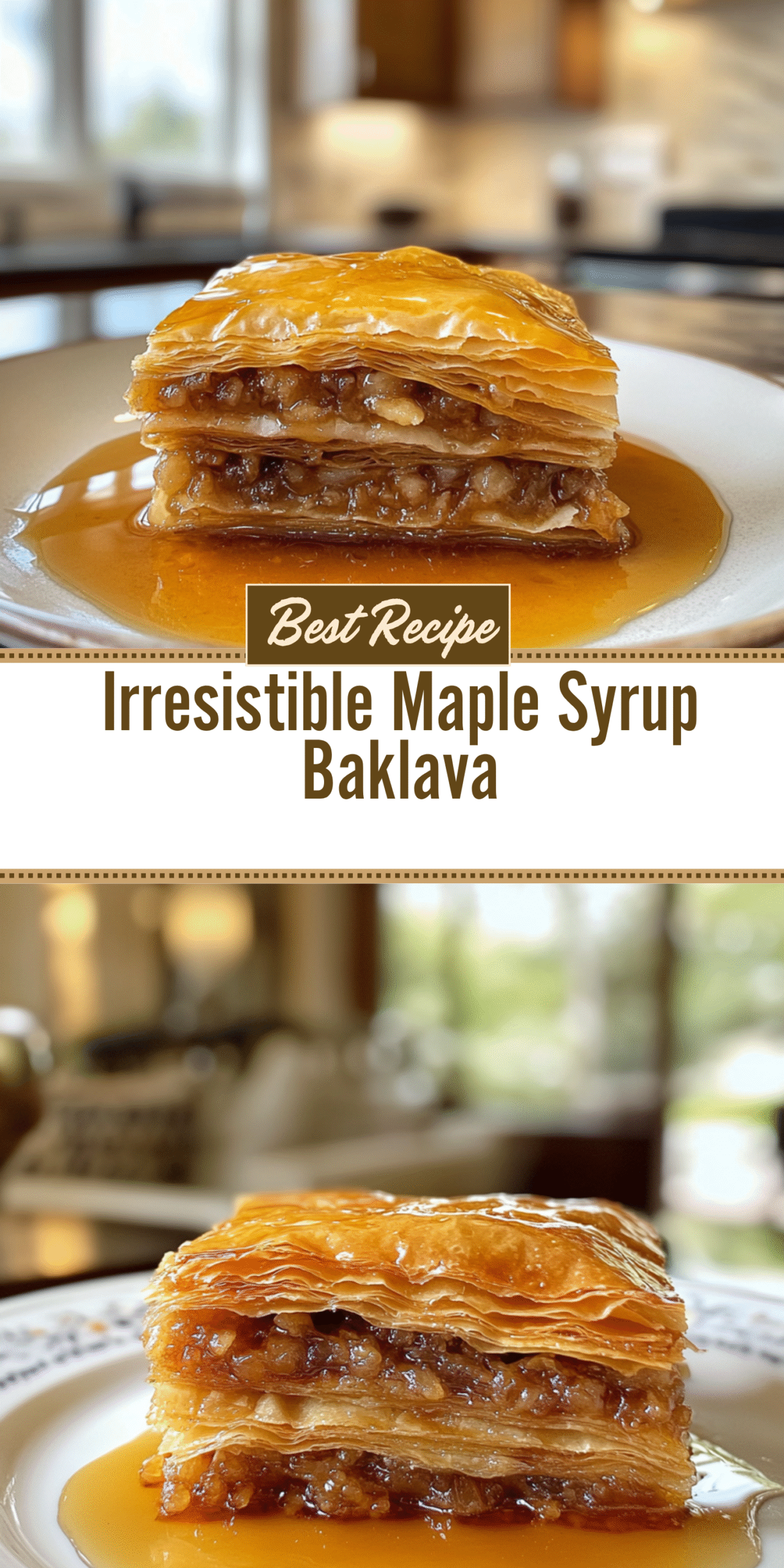 Irresistible Maple Syrup Baklava