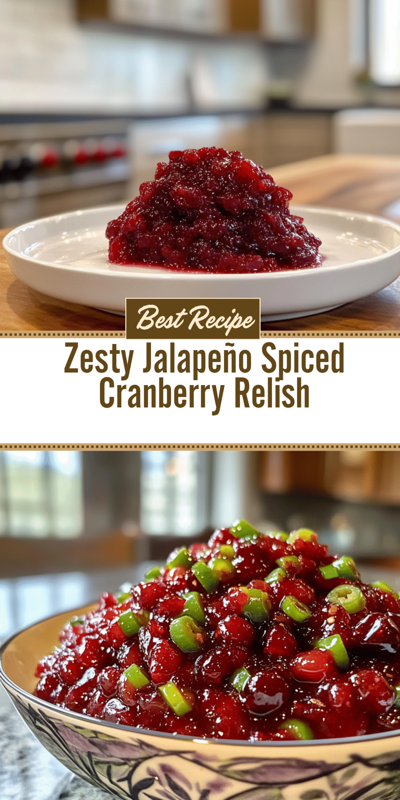 Zesty Jalapeño Spiced Cranberry Relish