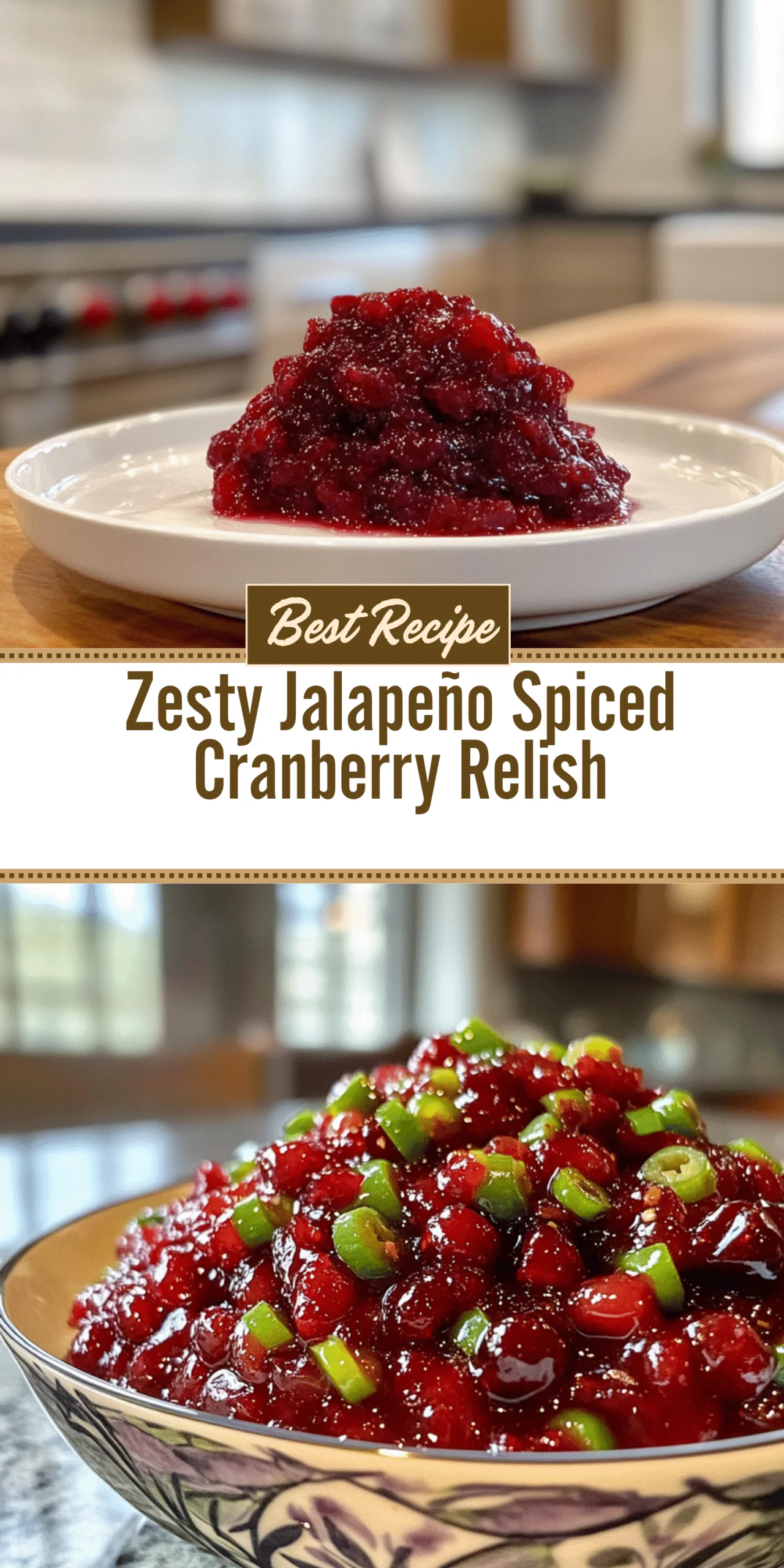 Zesty Jalapeño Spiced Cranberry Relish