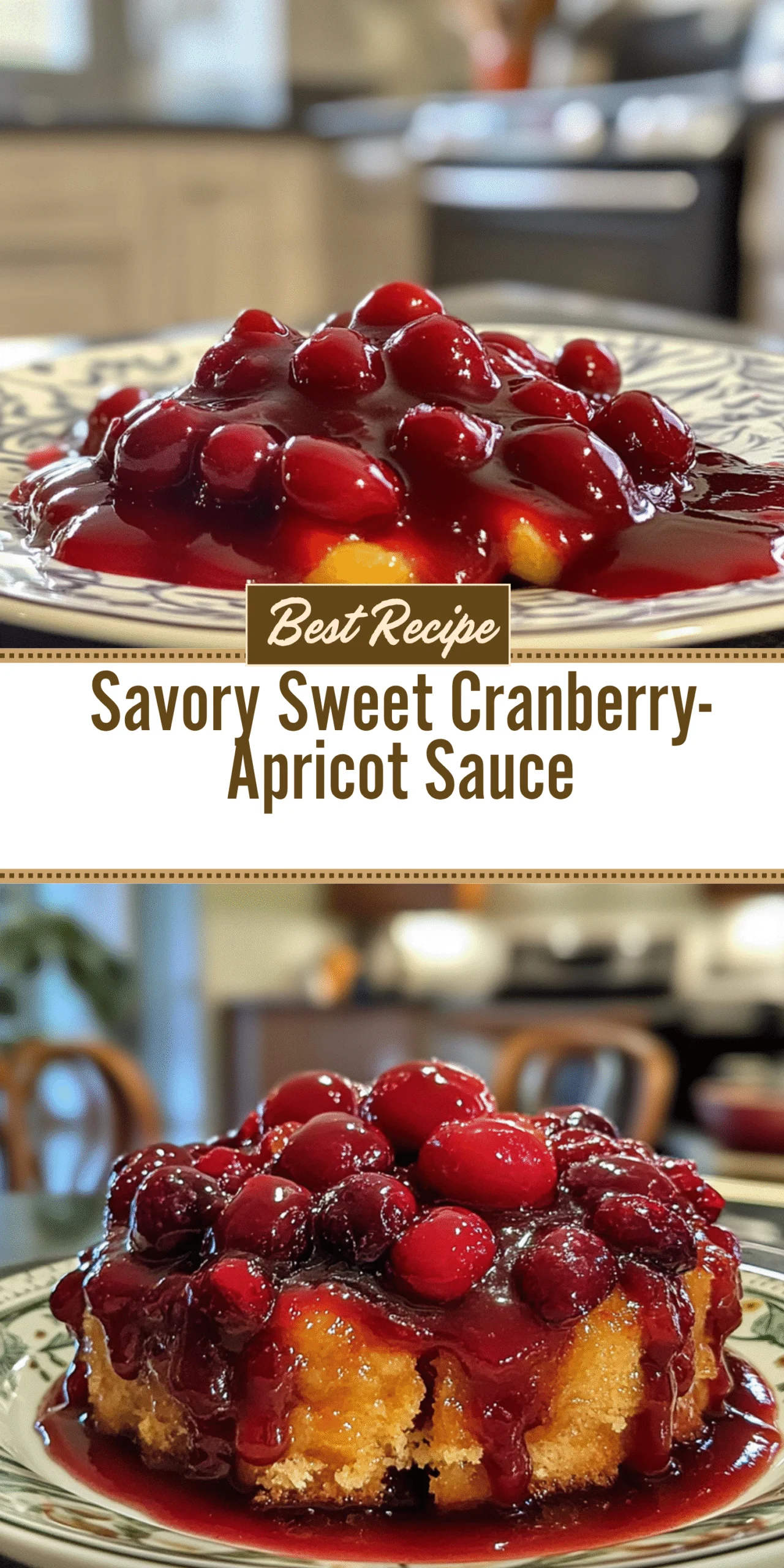 Savory Sweet Cranberry-Apricot Sauce