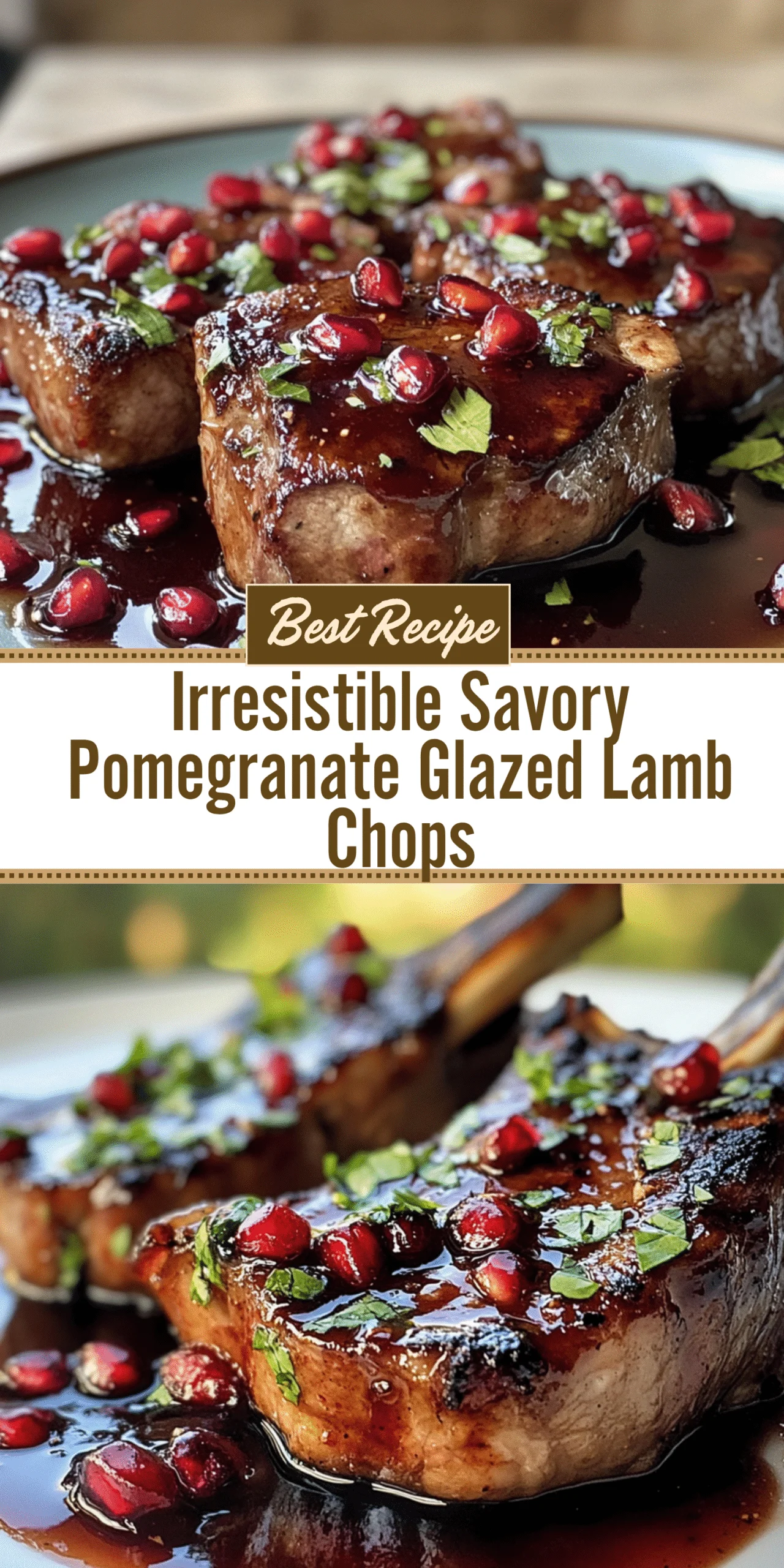 Irresistible Savory Pomegranate Glazed Lamb Chops