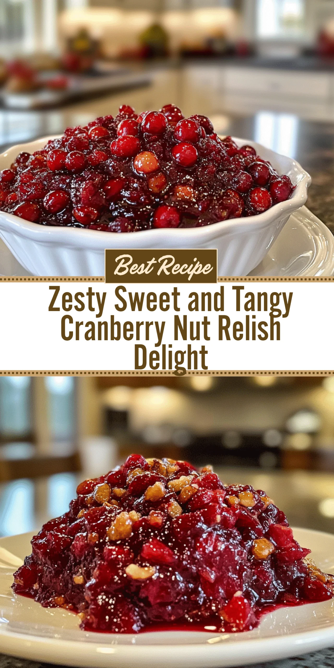 Zesty Sweet and Tangy Cranberry Nut Relish Delight