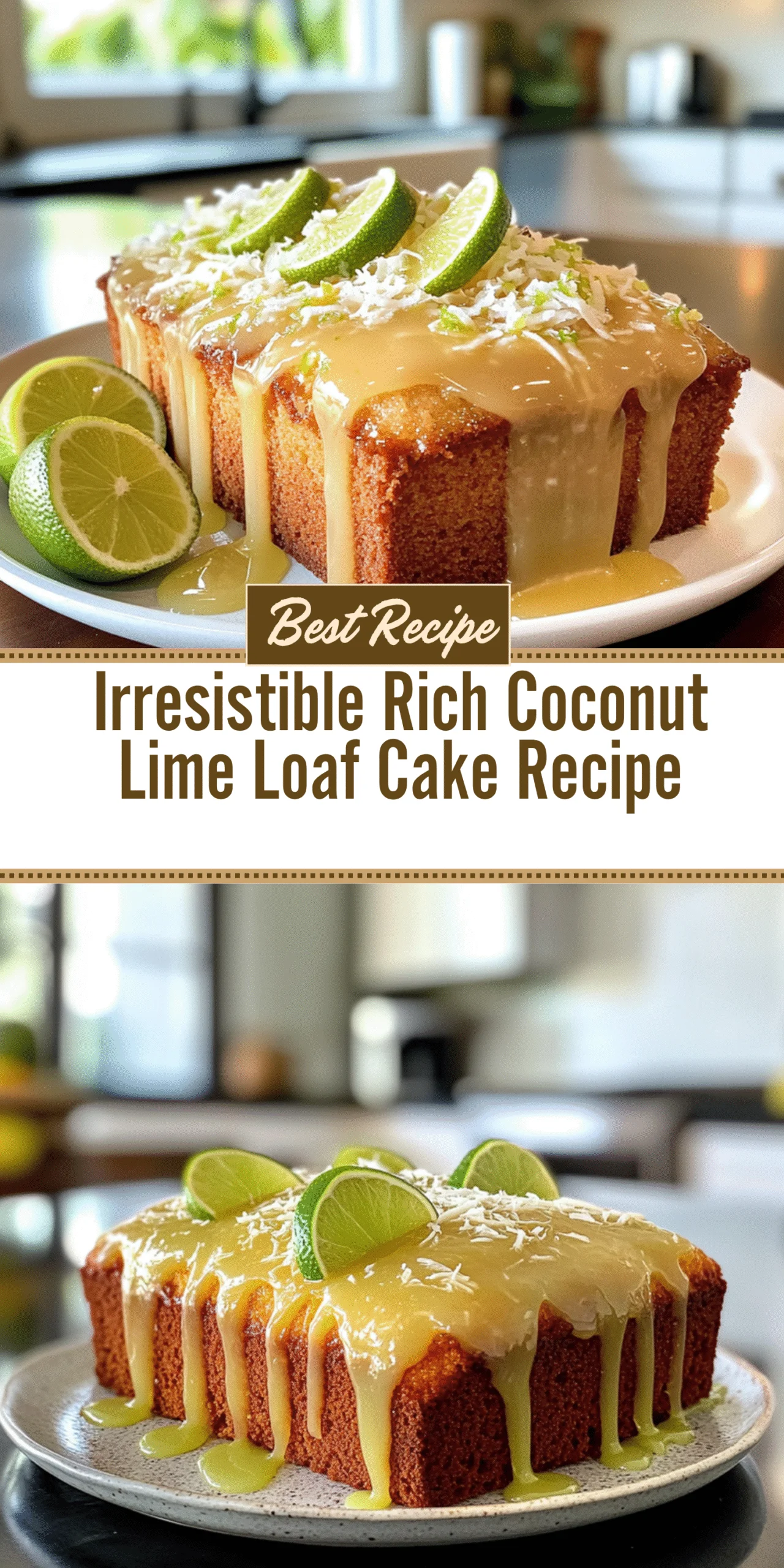 Irresistible Rich Coconut Lime Loaf Cake Recipe