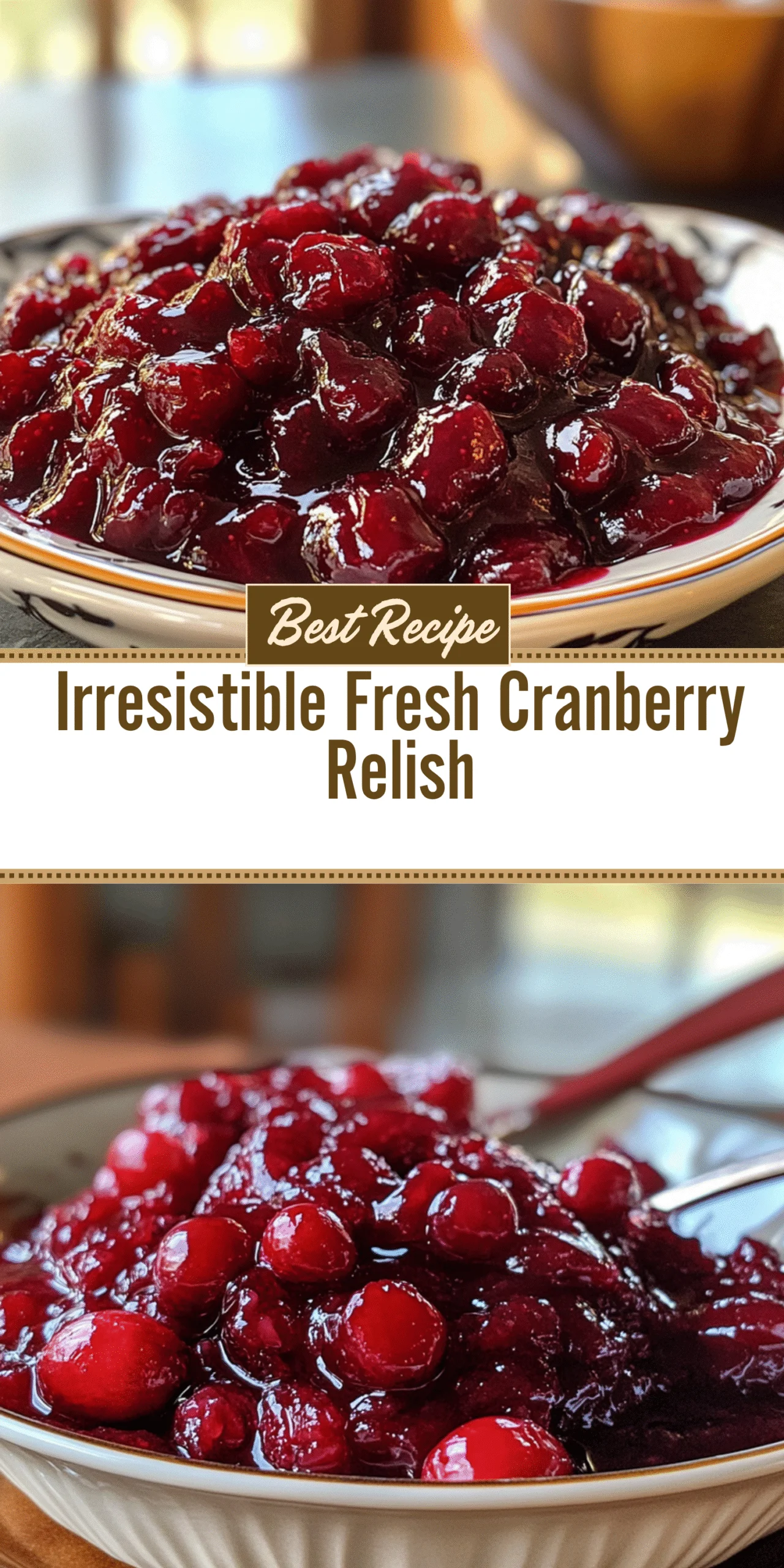 Irresistible Fresh Cranberry Relish