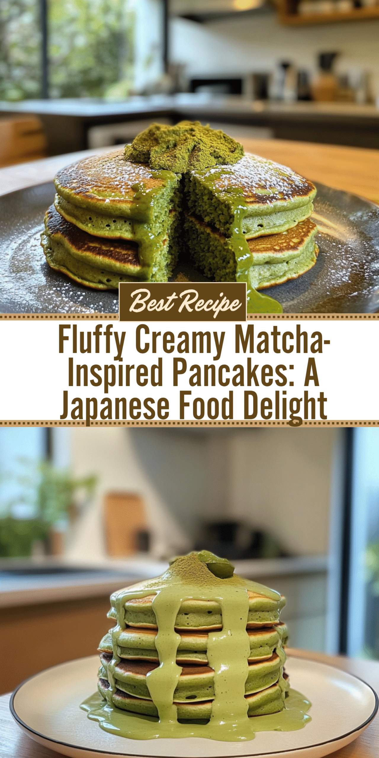 Fluffy Creamy Matcha-Inspired Pancakes: A Japanese Food Delight