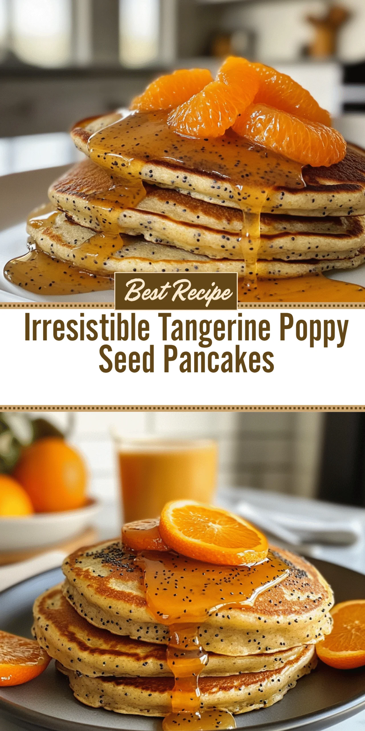 Irresistible Tangerine Poppy Seed Pancakes